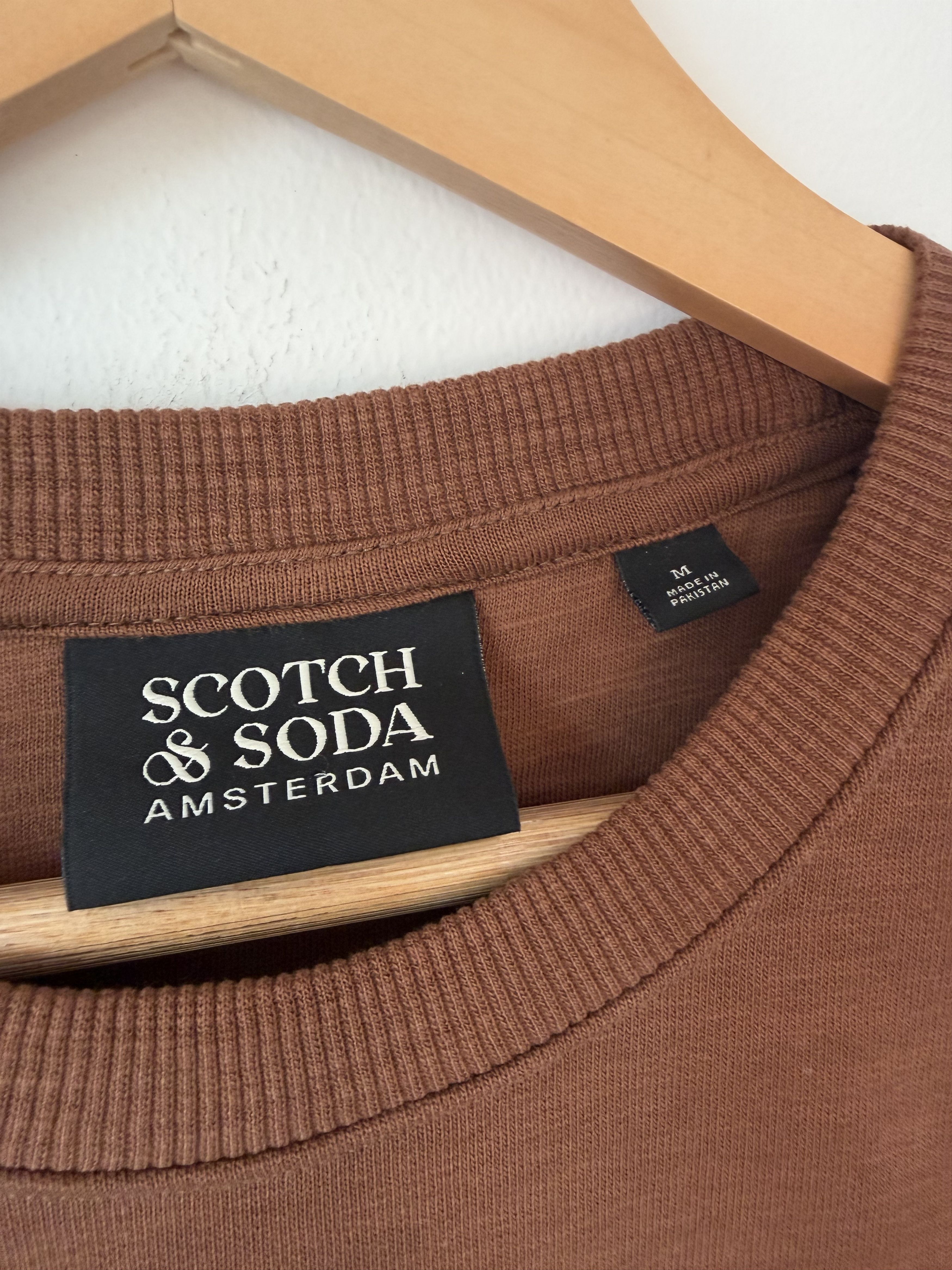 Scotch & Soda Scotch & Soda Amsterdam Brown Crewneck Sweatshirt Medium M Size US M / EU 48-50 / 2 - 4 Thumbnail