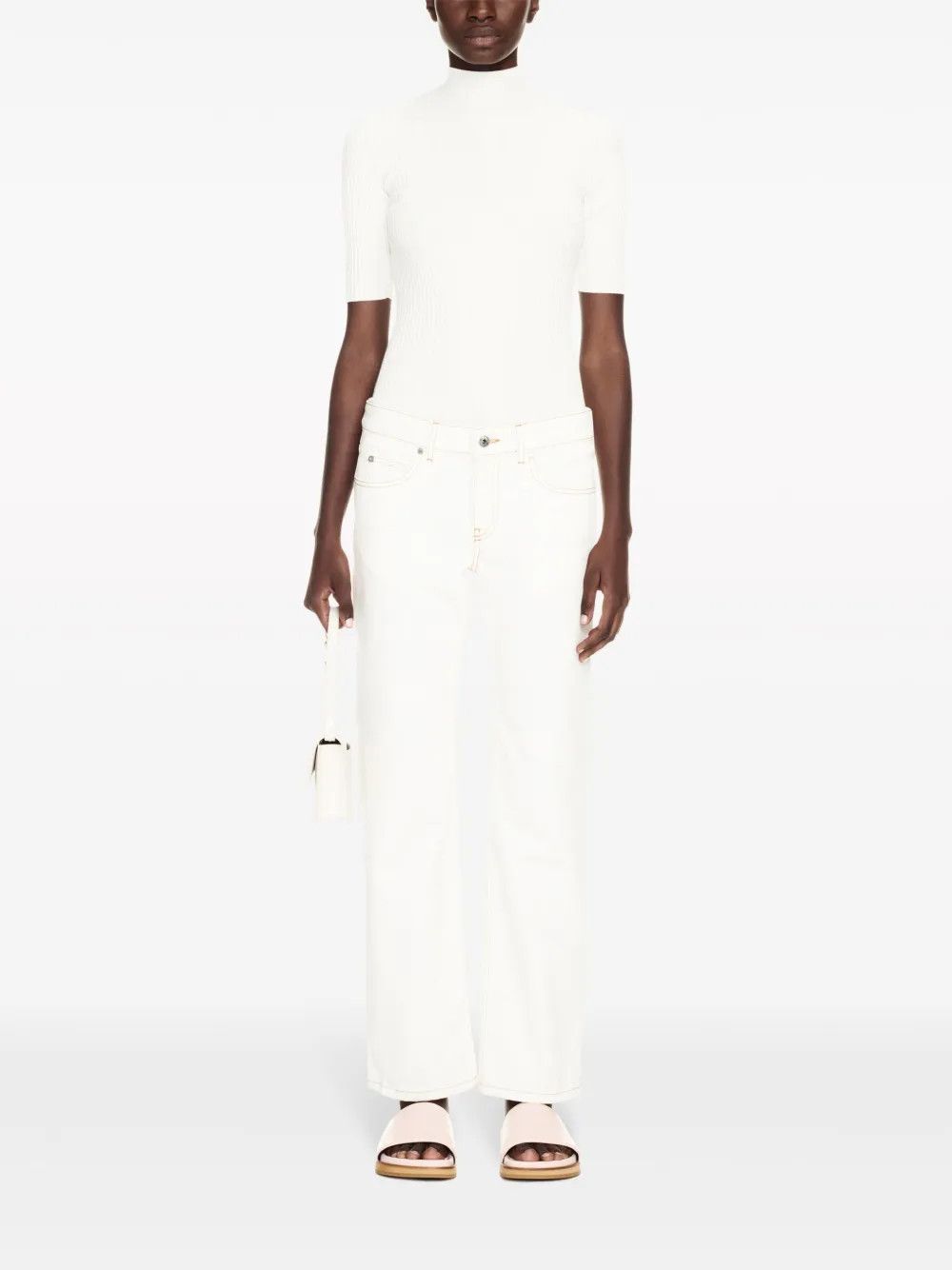 Off-White o1y1225 Denim Pant in White Size 28" / US 6 / IT 42 - 3 Thumbnail