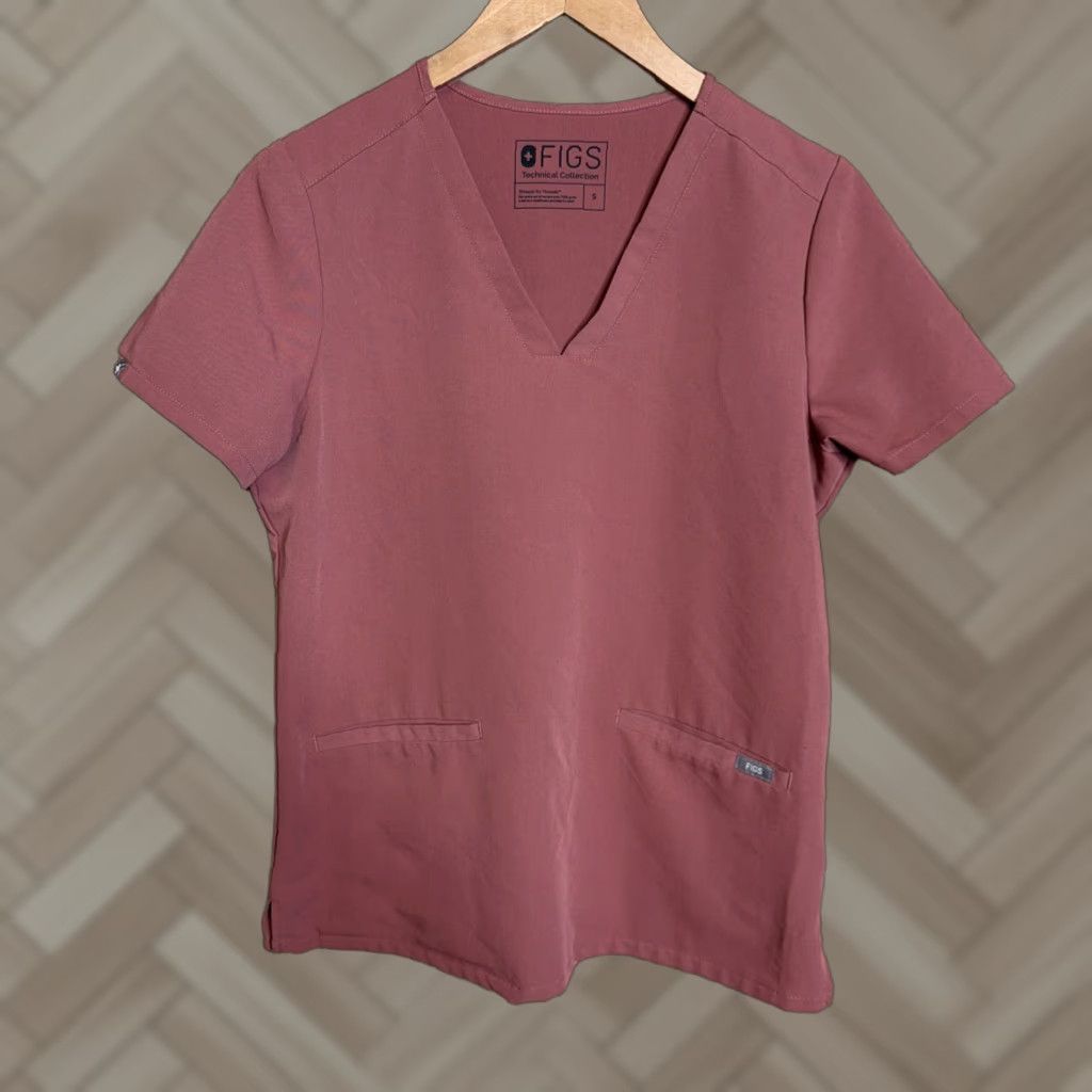 Vintage Figs FW1100 Technical Collection Women's Scrub Top S Pink Size S / US 4 / IT 40 - 1 Thumbnail