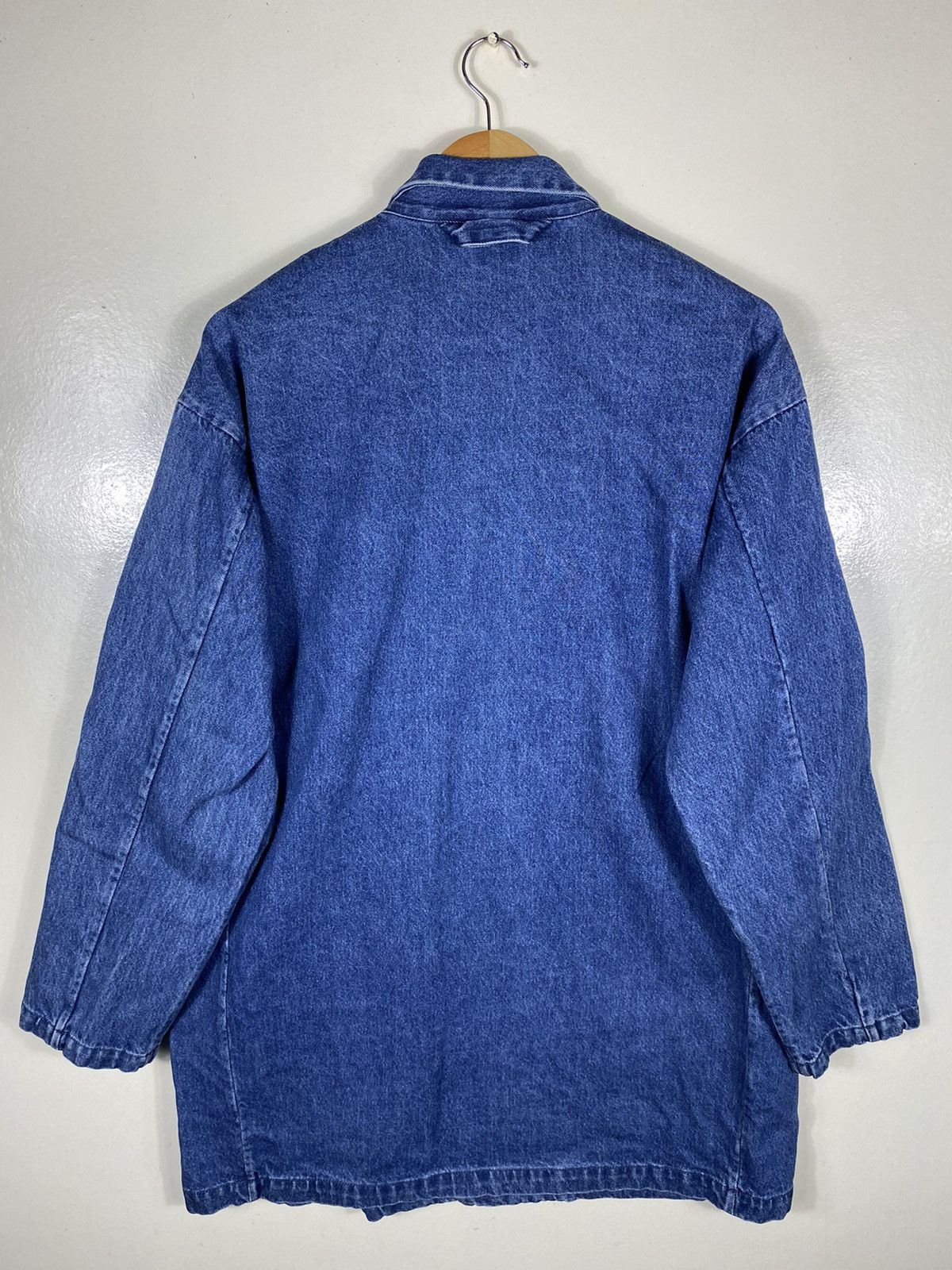Japanese Brand × Vintage No Brand Denim Plain Button Jacket Size US XL / EU 56 / 4 - 4 Thumbnail