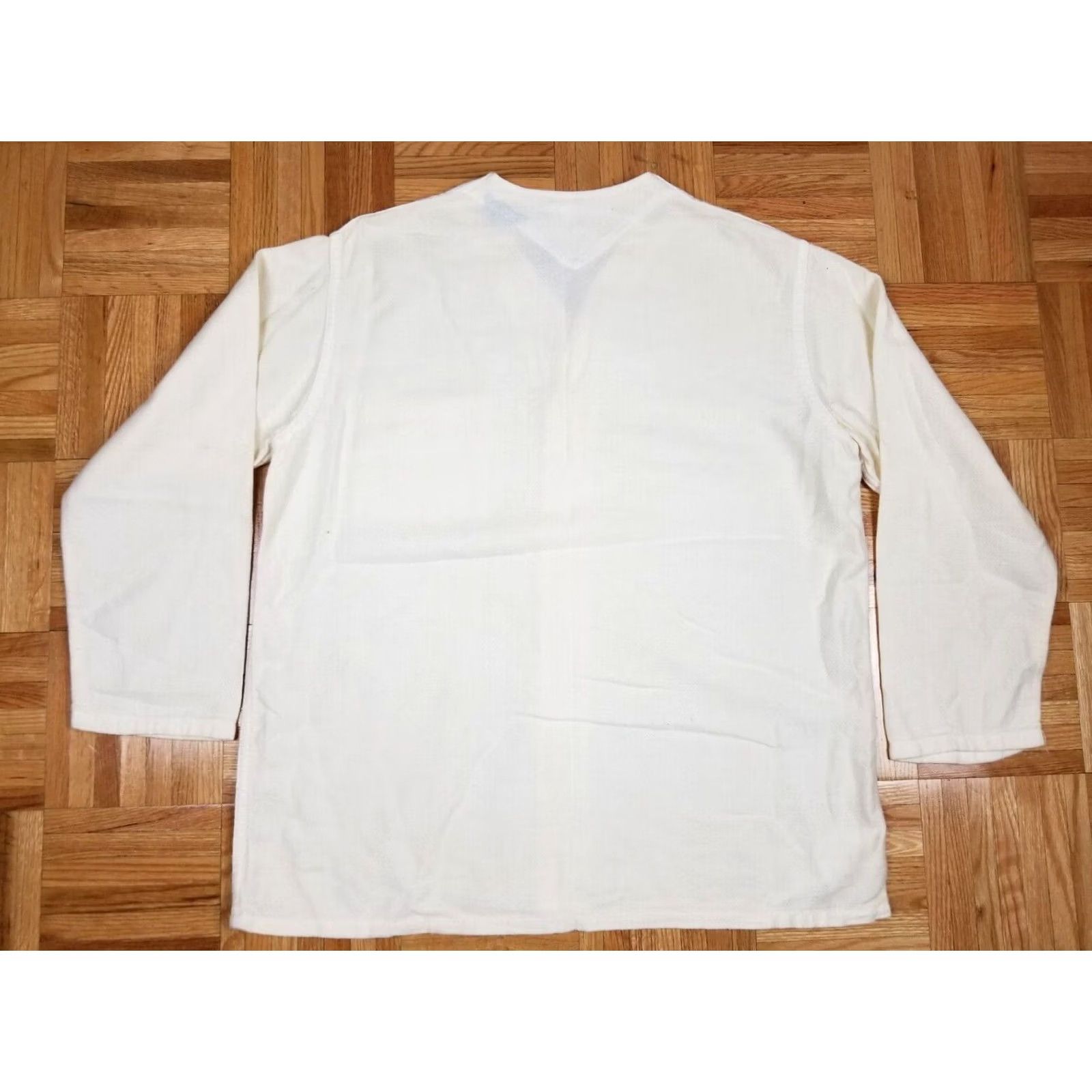 Vintage VINTAGE WHITEHOUSE WHITE COTTON WORK SHIRT JACKET MEDIUM Size US M / EU 48-50 / 2 - 8 Thumbnail