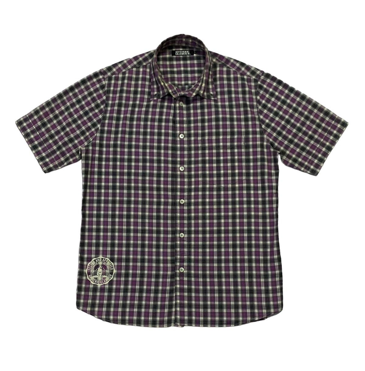 Hysteric Glamour Hysteric Glamour Checkered Pattern Button Ups Short Sleeve Size US M / EU 48-50 / 2 - 2 Thumbnail