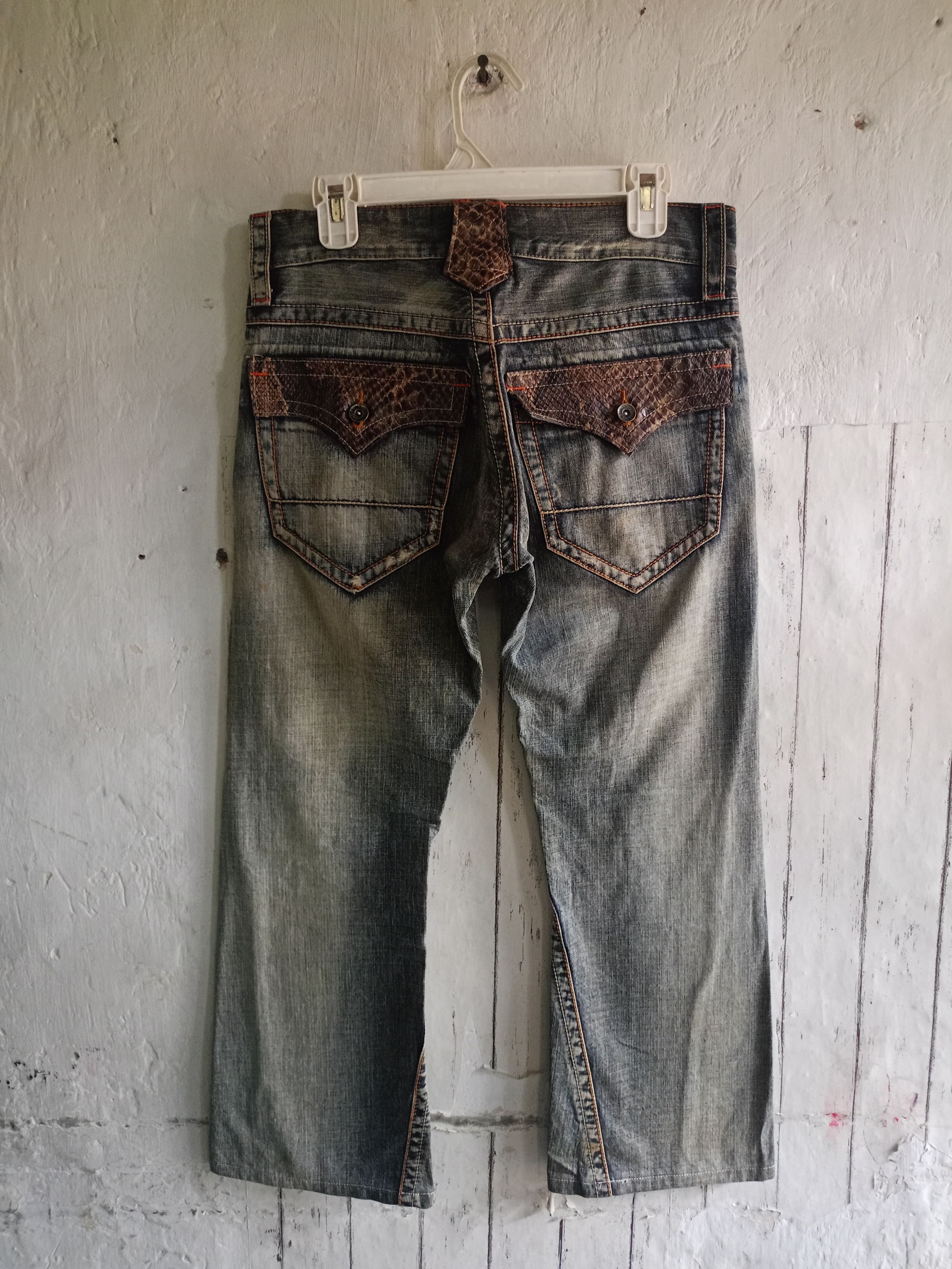 semanticdesign 2000s Semantic design Snakeskin Pocket flare Pants Size US 32 / EU 48 - 2 Thumbnail