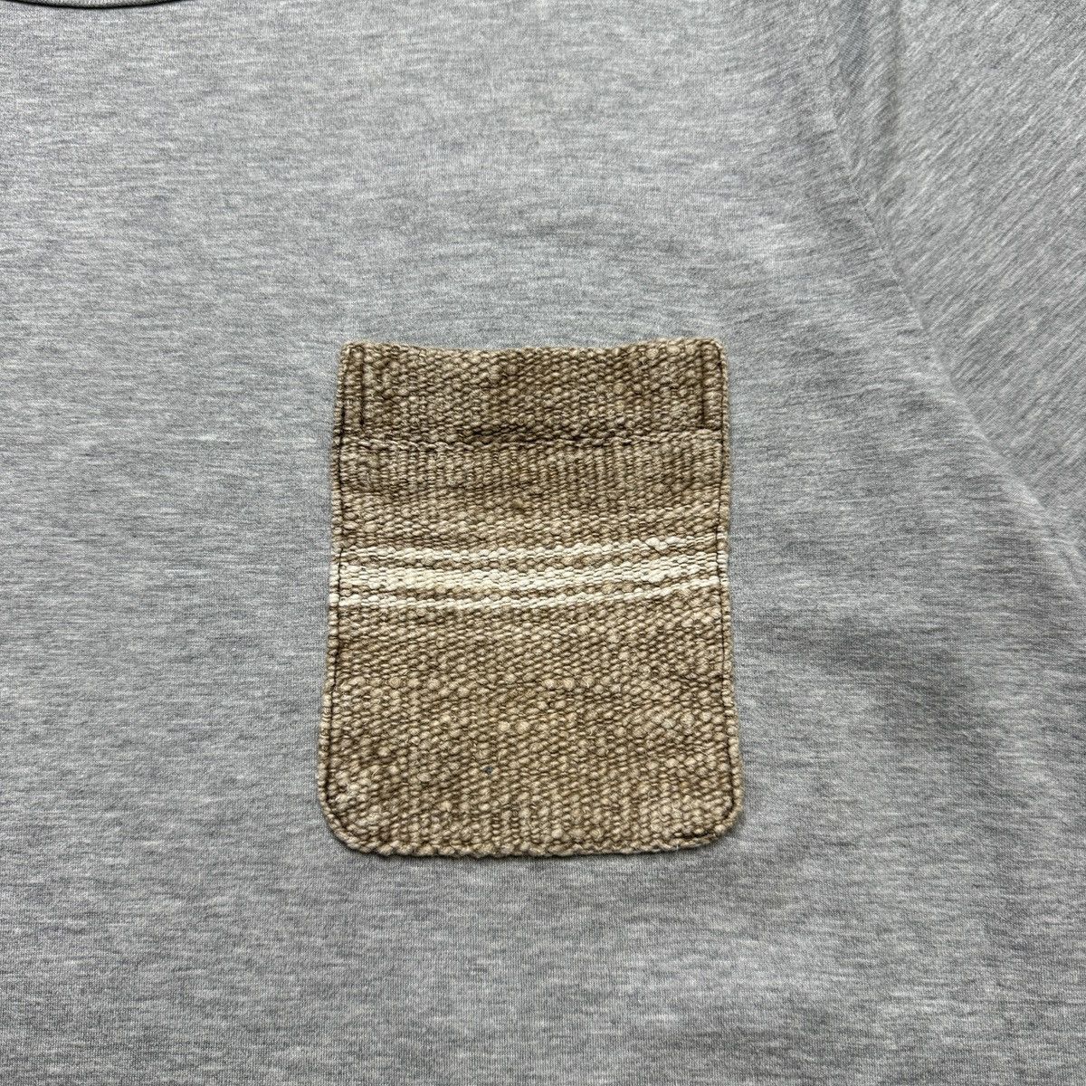Visvim Visvim - Natural Dye Native Blanket Pocket Tshirt Size US M / EU 48-50 / 2 - 5 Thumbnail