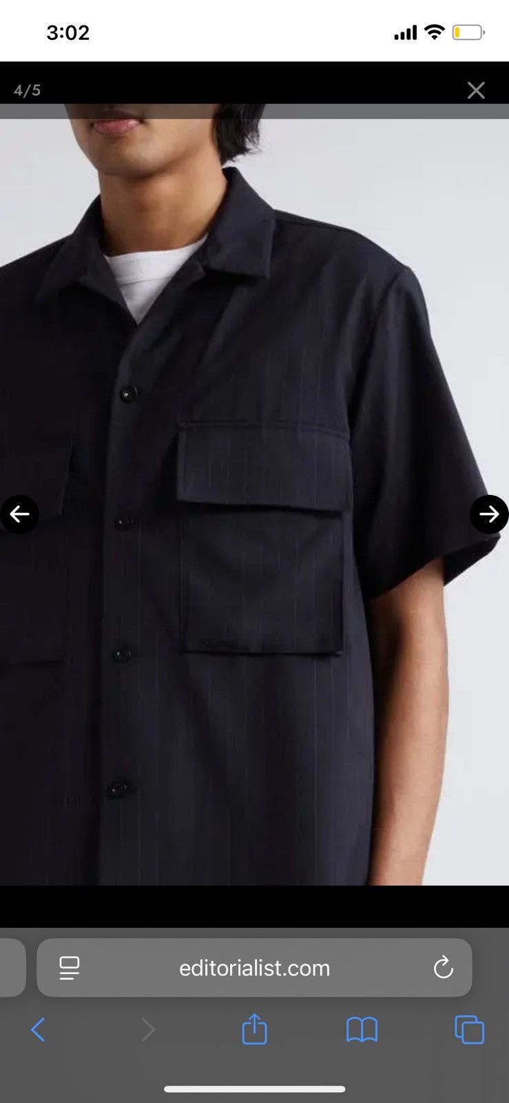 Sacai SACAI CHALK STRIPE SHIRT Size US L / EU 52-54 / 3 - 17 Thumbnail