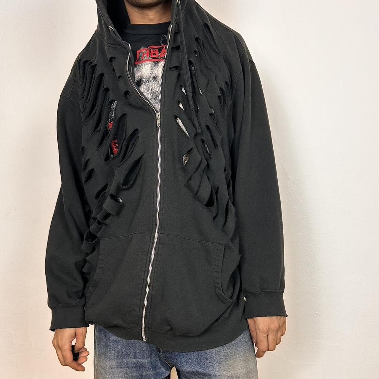 Raf Simons × Vintage SS99 Raf Simons Kinetic Youth Cutout Zip Up