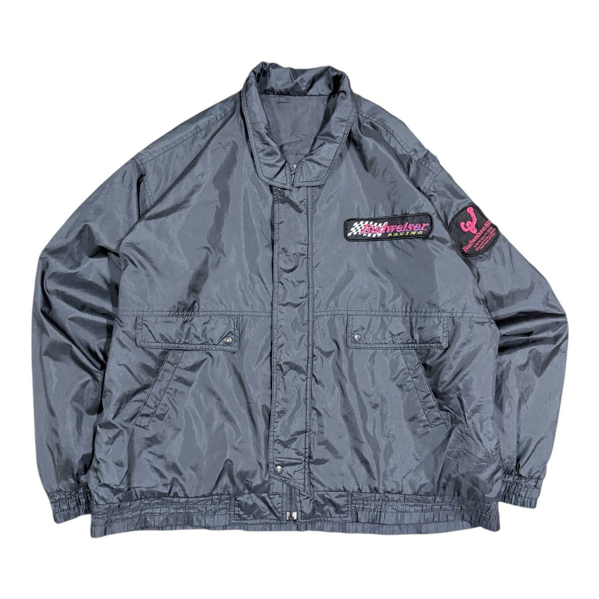 Budweiser Vtg🔥1998 Budweiser Race Indy Car 500 Bomber Jacket Size US XL / EU 56 / 4 - 1 Thumbnail