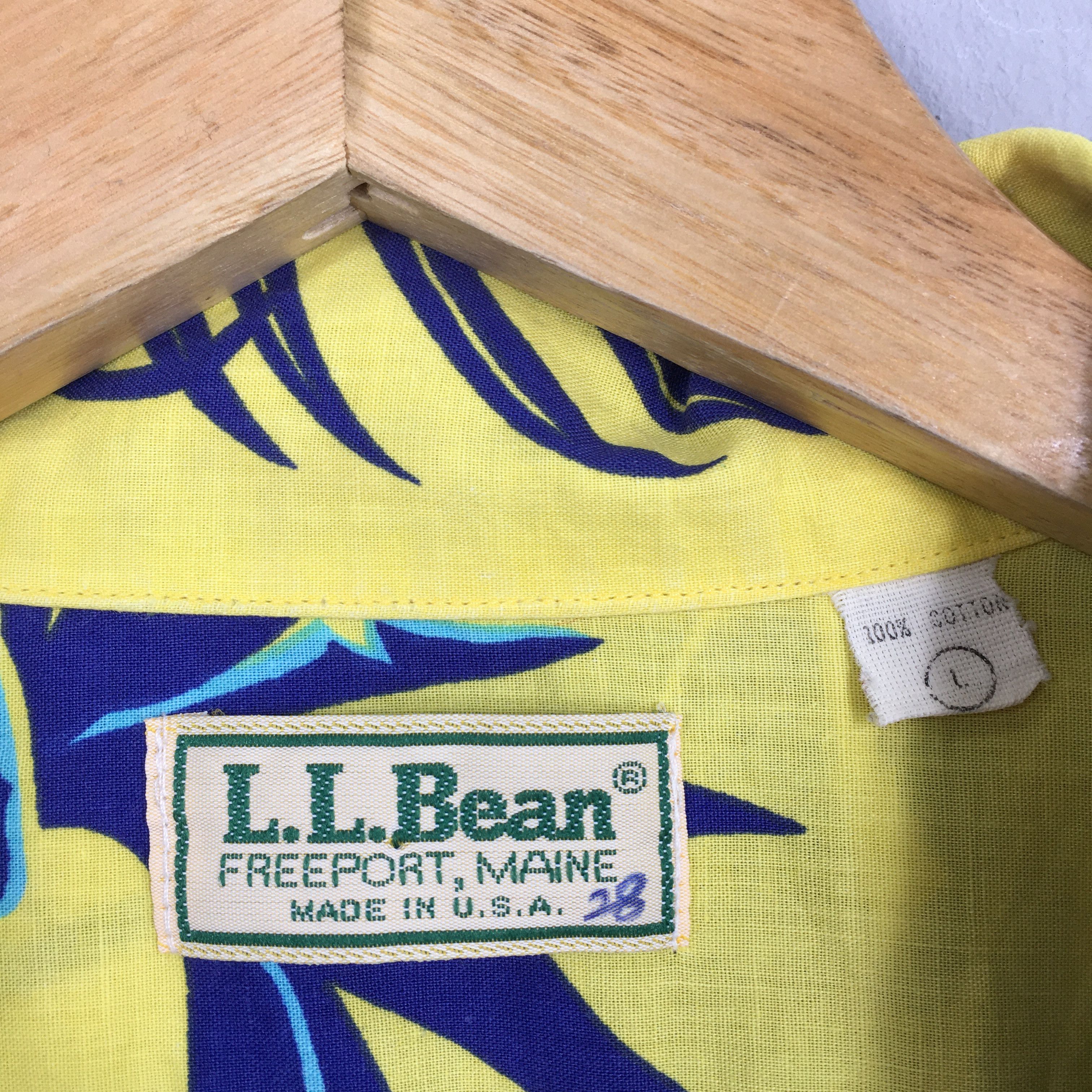 L.L. Bean × Vintage Vintage 80s LL Bean Hawaii Aloha Flower Shirt Large Size US L / EU 52-54 / 3 - 5 Thumbnail