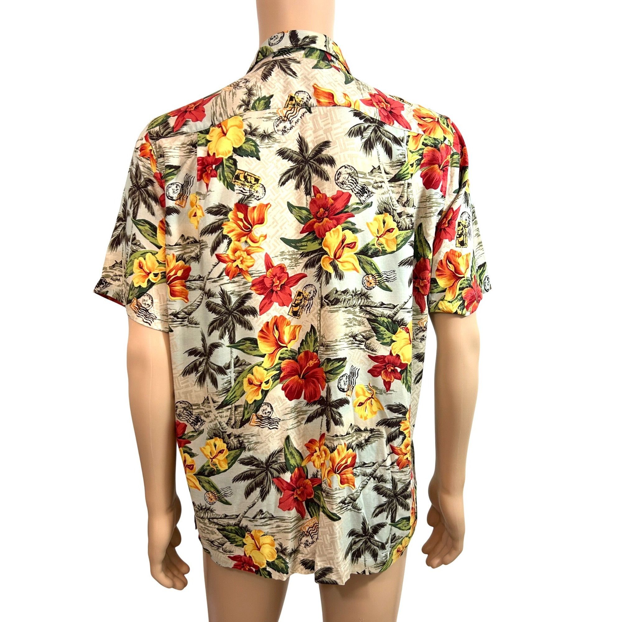 Lands' End Lands’ End Men’s Vtg Hawaiian Shirt M Short Sleeve Collared Size US M / EU 48-50 / 2 - 3 Thumbnail