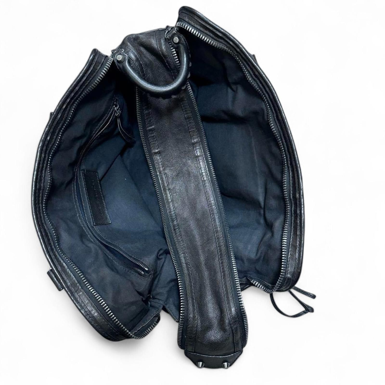 Balenciaga Balenciaga - Black Leather Handbag Size ONE SIZE - 8 Thumbnail