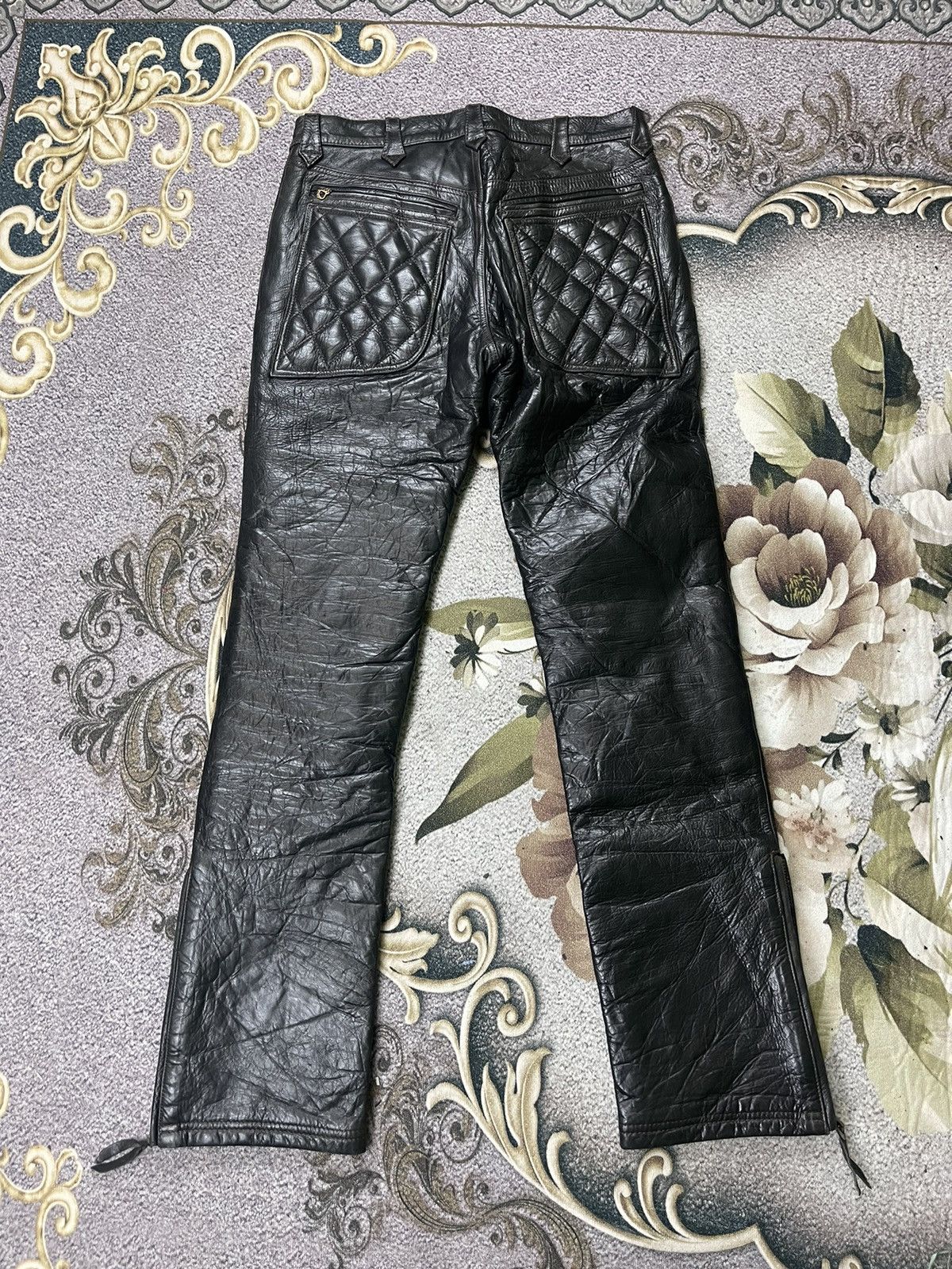 DuPont × WEST RIDE West Ride Dupont Buffalo Leather Racing Motorcycle Size US 31 - 2 Thumbnail