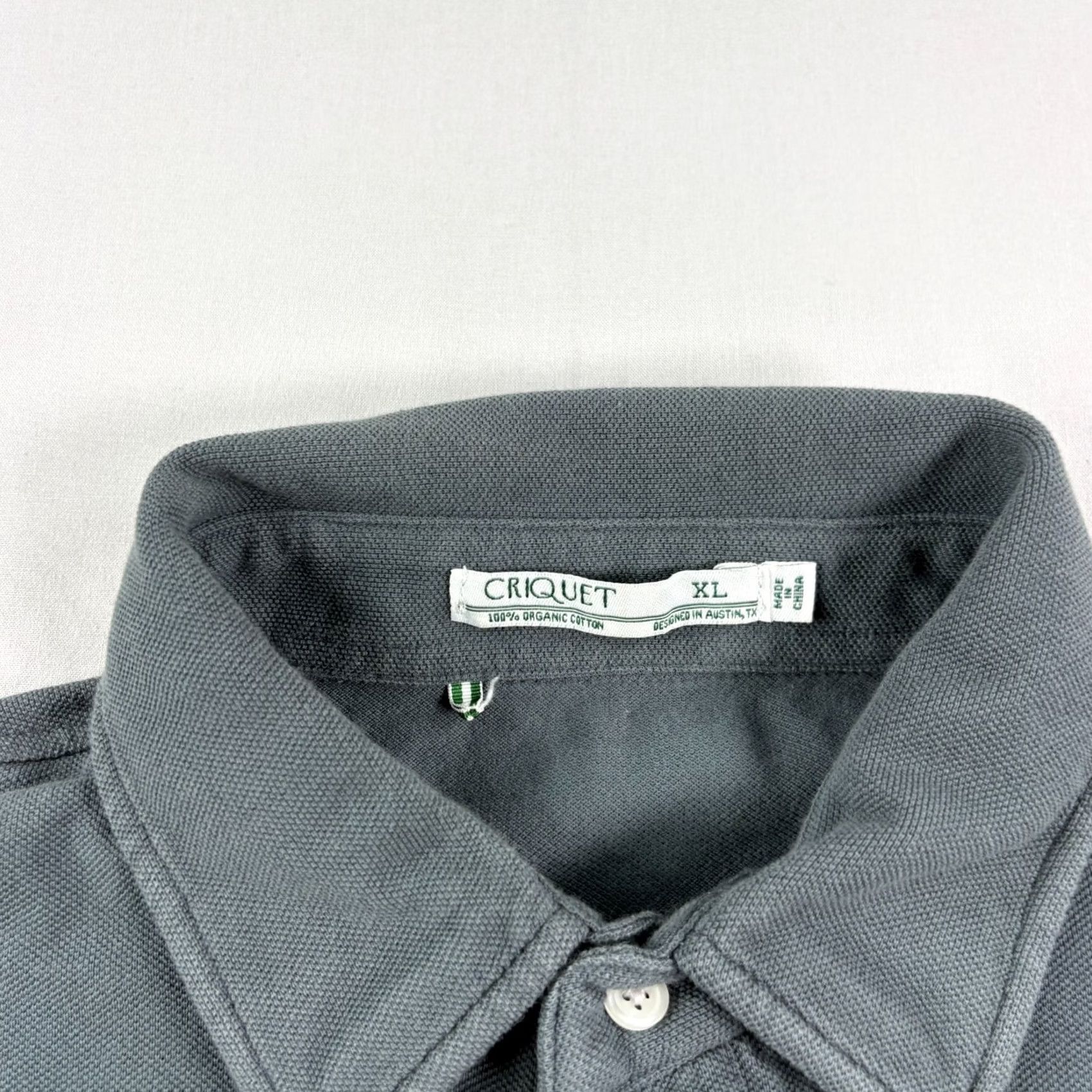 Vintage Criquet Polo Shirt Mens XL Gray Long Sleeve Pocket Casual Organic Cotton Preppy Shirt Mens XL Gray Polo Pocket Organ ic Cotton Preppy Size US XL / EU 56 / 4 - 3 Thumbnail
