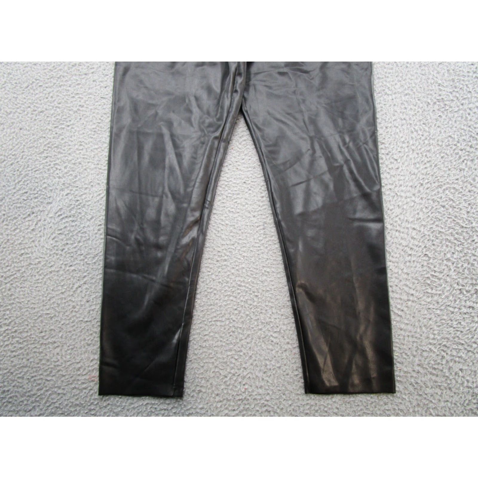 Joie Joie Faux Leather Pants Black Stretch Skinny Women's 2XL Regular Size Pants Vintage Theme Motorcycle Rock Band Womens Mens Size 40" / US 18 - 2 Thumbnail