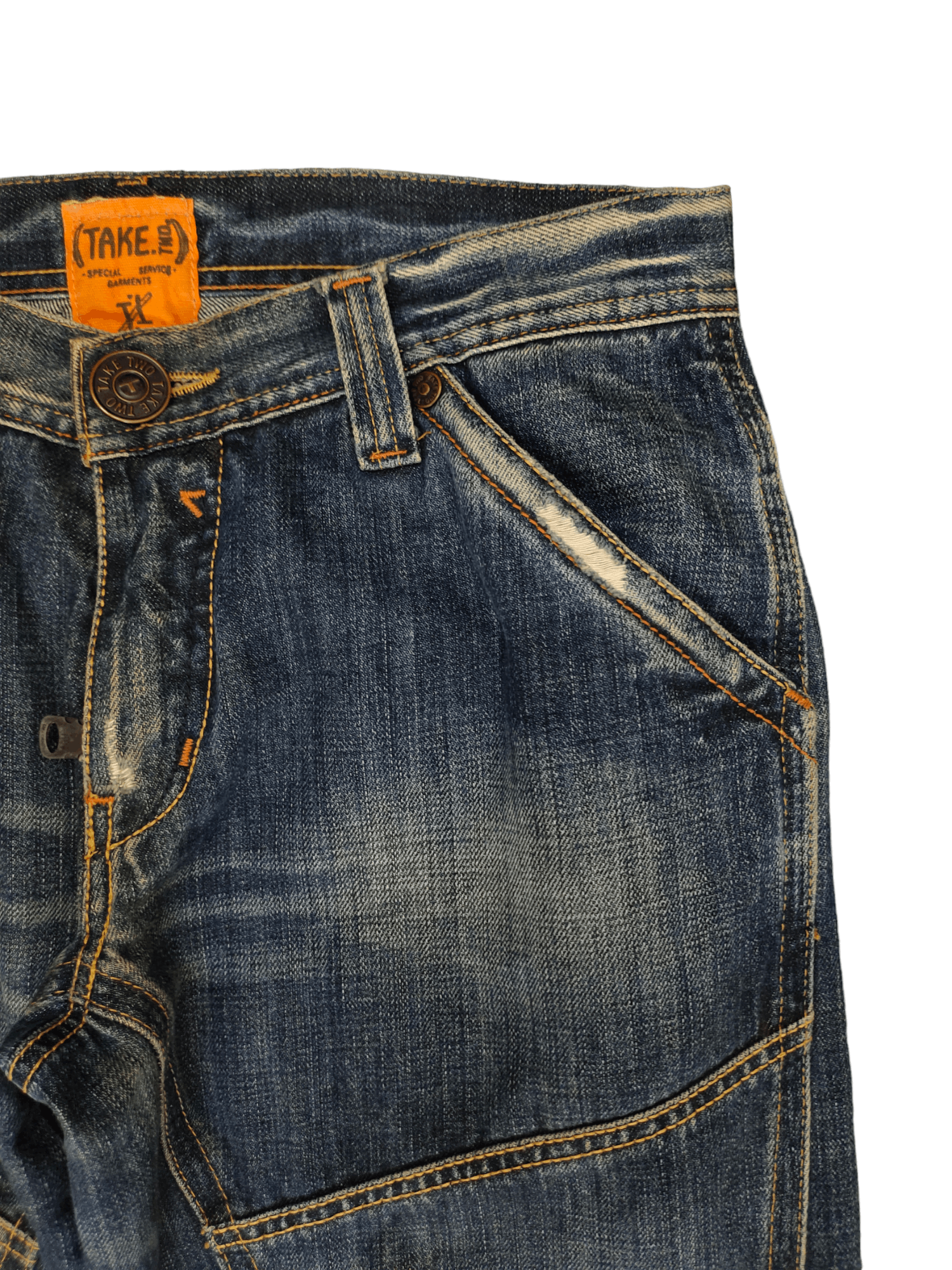 Kapital Vintage Take Two Barros D0500 Spiral Cut Denim Jeans Size US 31 - 3 Thumbnail