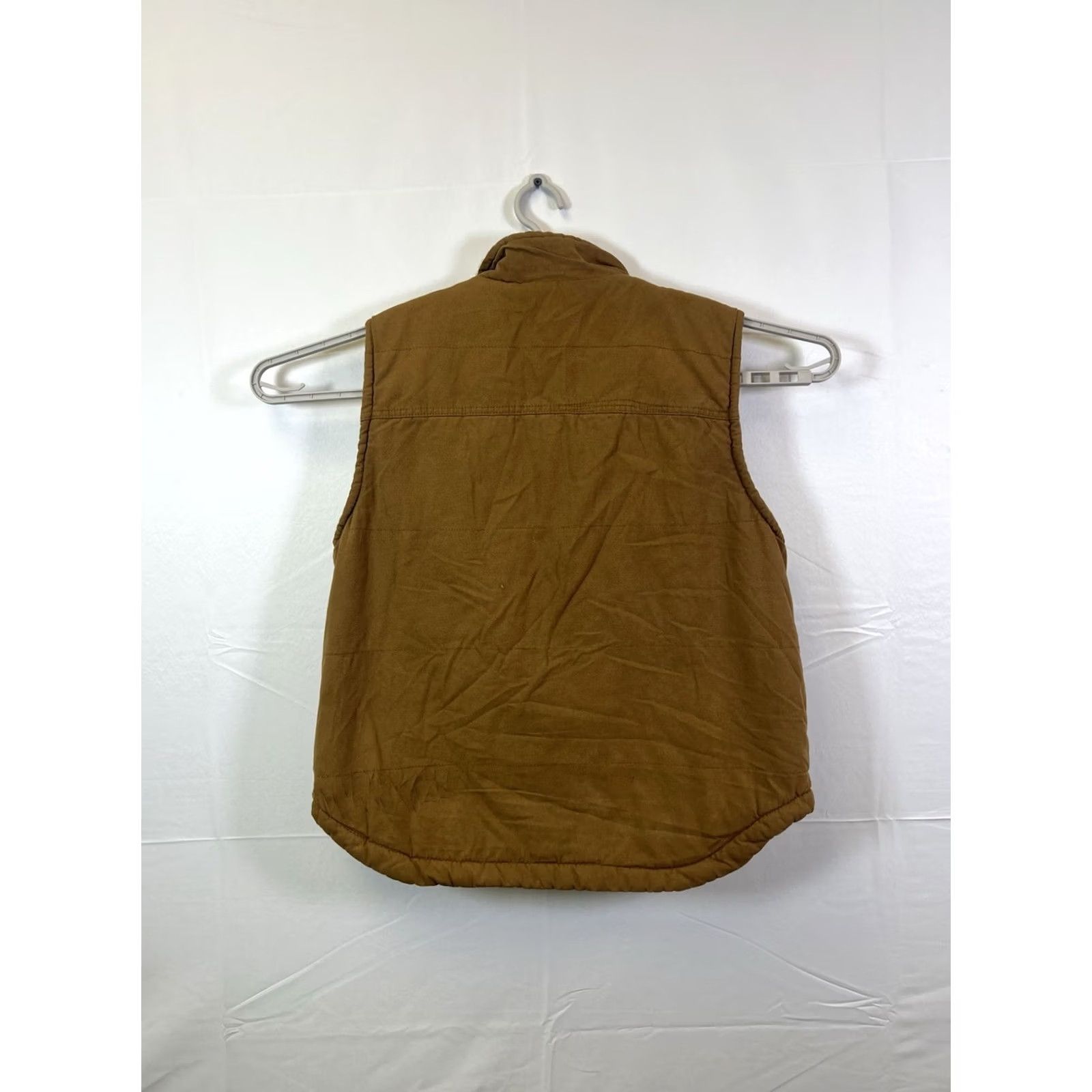 Lee Lee Premium Select Men's Vest - Cotton Canvas Sherpa Lined Full Zip Insulated Brown M Size US M / EU 48-50 / 2 - 6 Thumbnail