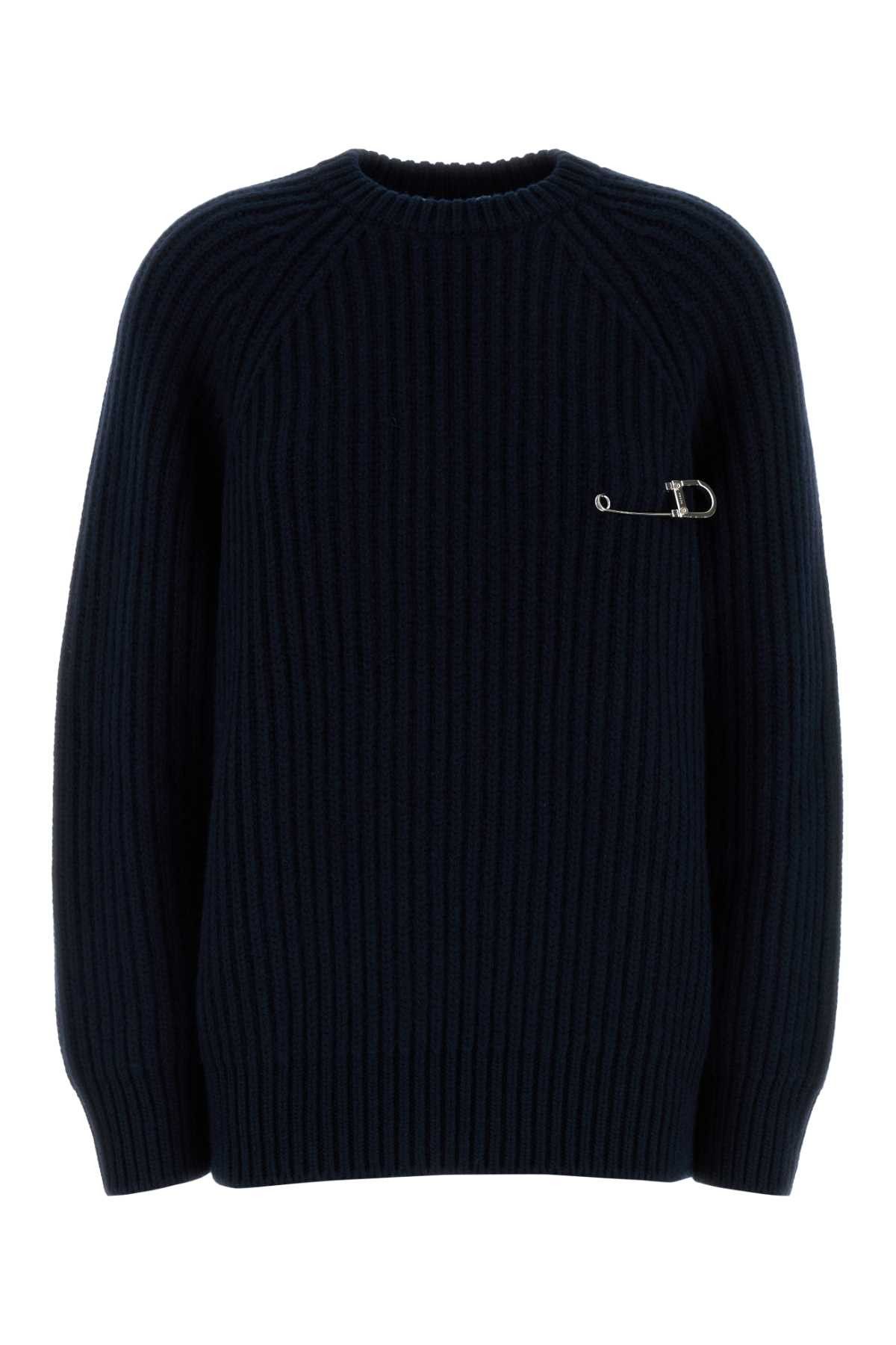 Prada Dark Blue Wool Blend Sweater Size XS / US 0-2 / IT 36-38 - 1 Thumbnail