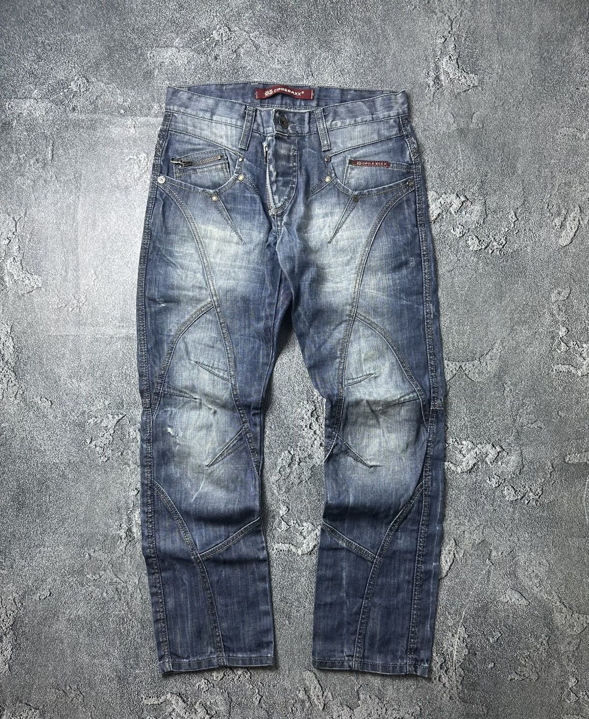 Japanese Brand Vintage Crazy Number Nine style y2k avantgarde jeans Size US 32 / EU 48 - 1 Thumbnail