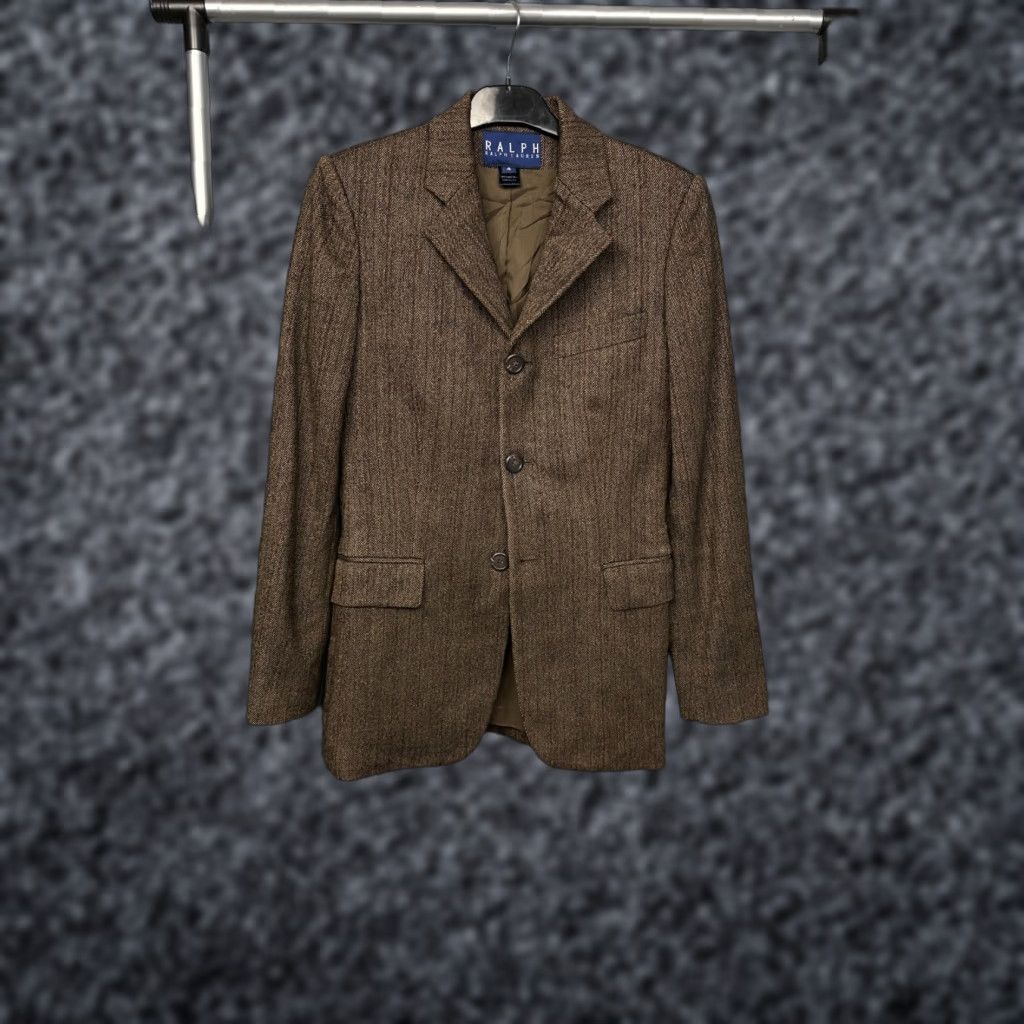 Polo Ralph Lauren VINTAGE Polo Ralph Lauren Womens Blazer Jacket Wool Size USA 4 (S) Brown - Blazer Womens Size S Wool Vintage Polo Ralph Lauren Size S / US 4 / IT 40 - 1 Thumbnail