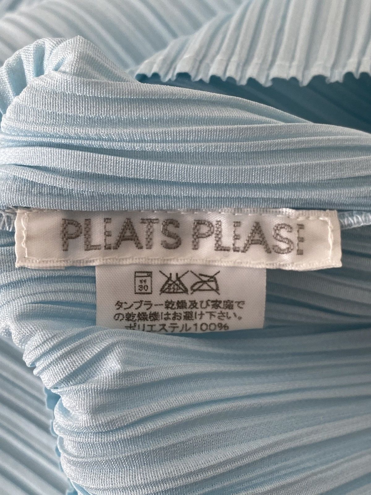 Pleats Please Issey Miyake Issey Miyake Pleats Please Baby Blue Button up Blouson Size US M / EU 48-50 / 2 - 2 Thumbnail