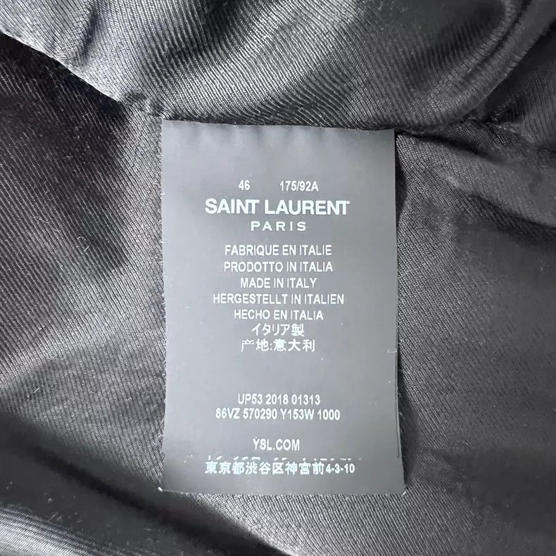 Saint Laurent Paris saint Laurent paris19ss Sword Collar Bomber Jacket 2503-Ne Size US S / EU 44-46 / 1 - 6 Thumbnail