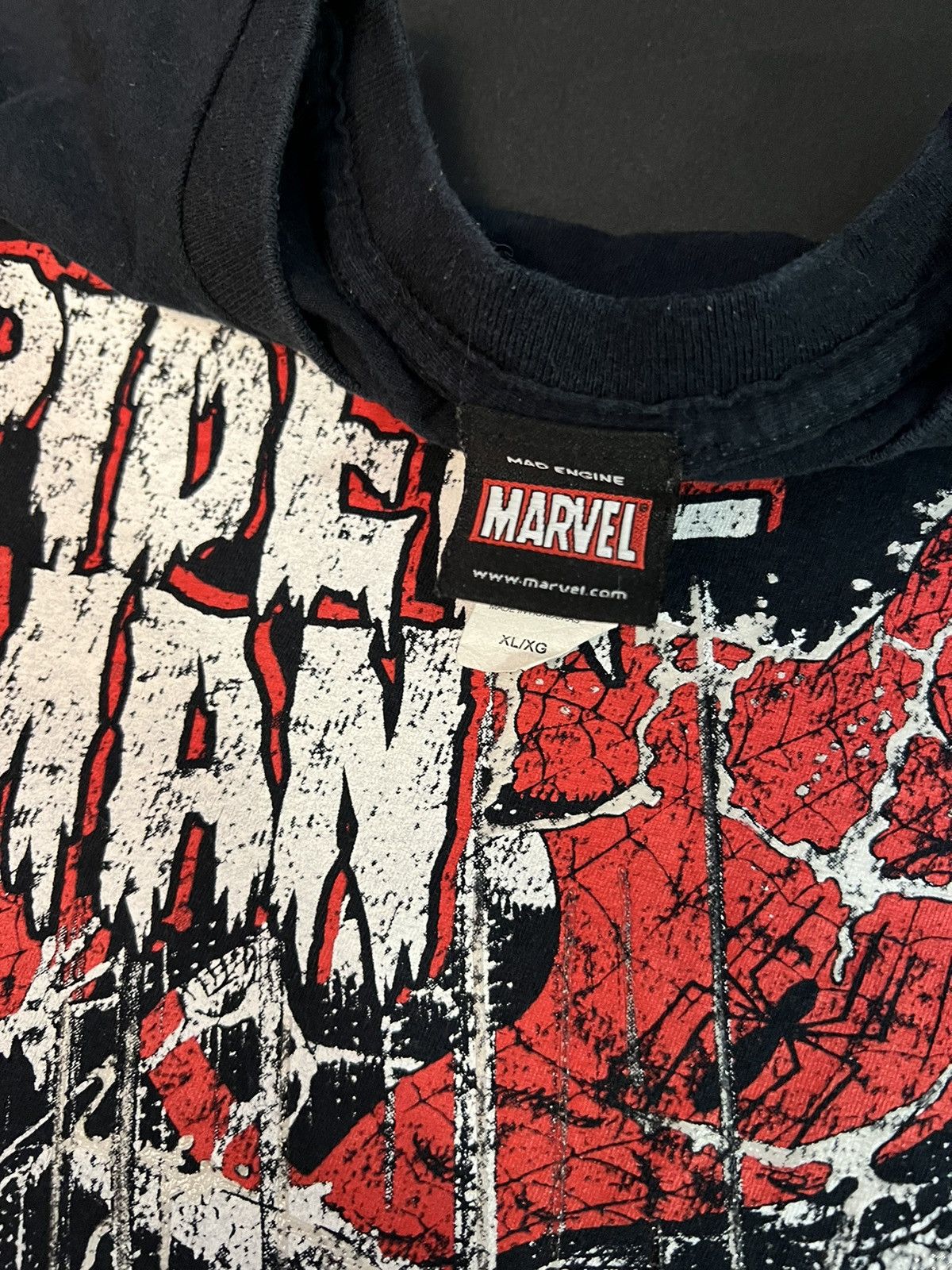 Mad Engine Vintage spiderman mad engine rain t shirt size XL navy Size US XL / EU 56 / 4 - 3 Thumbnail