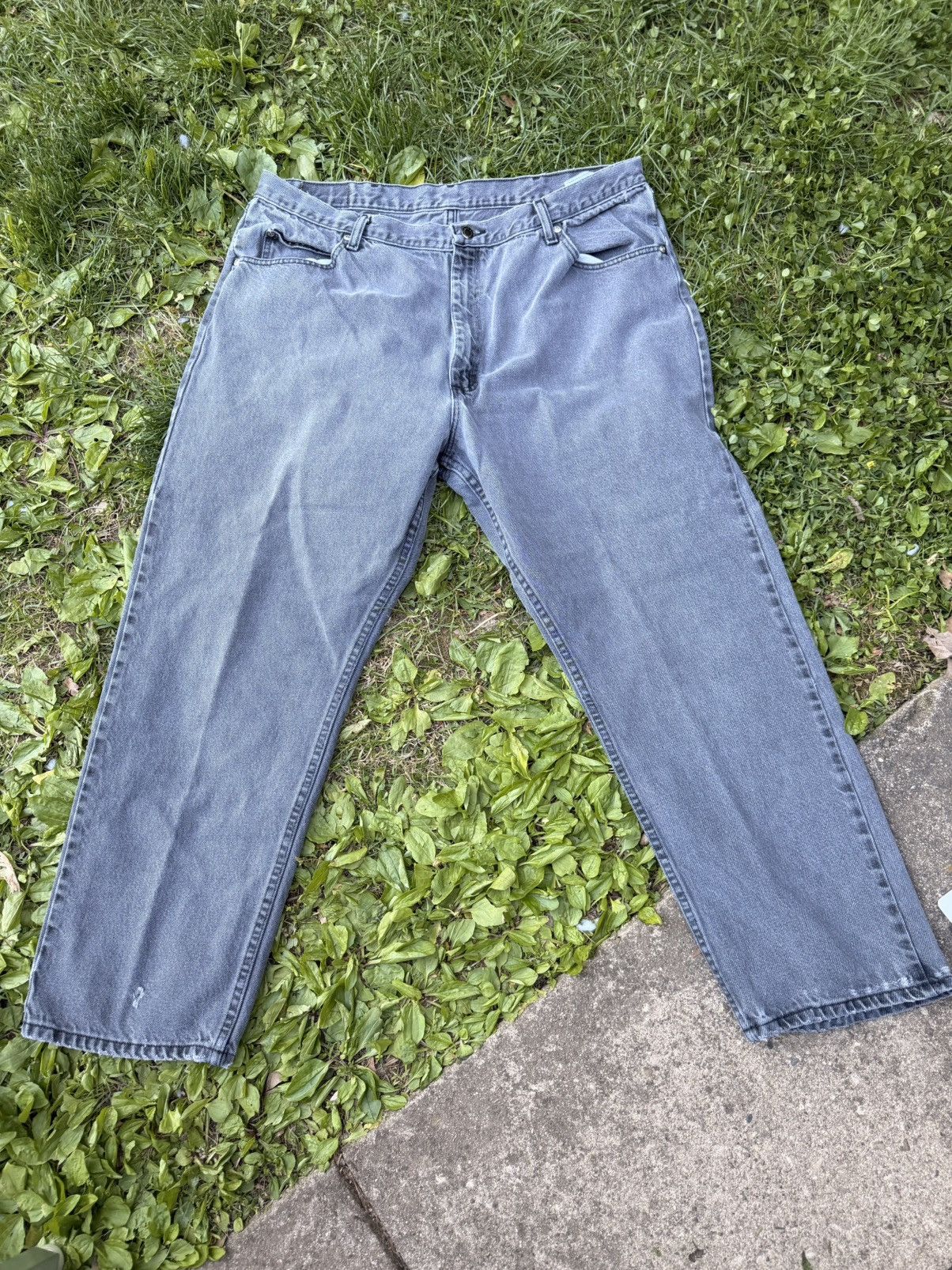 Wrangler VTG Wrangler Black Denim Jeans Size 42X30 Size US 42 / EU 58 - 2 Thumbnail