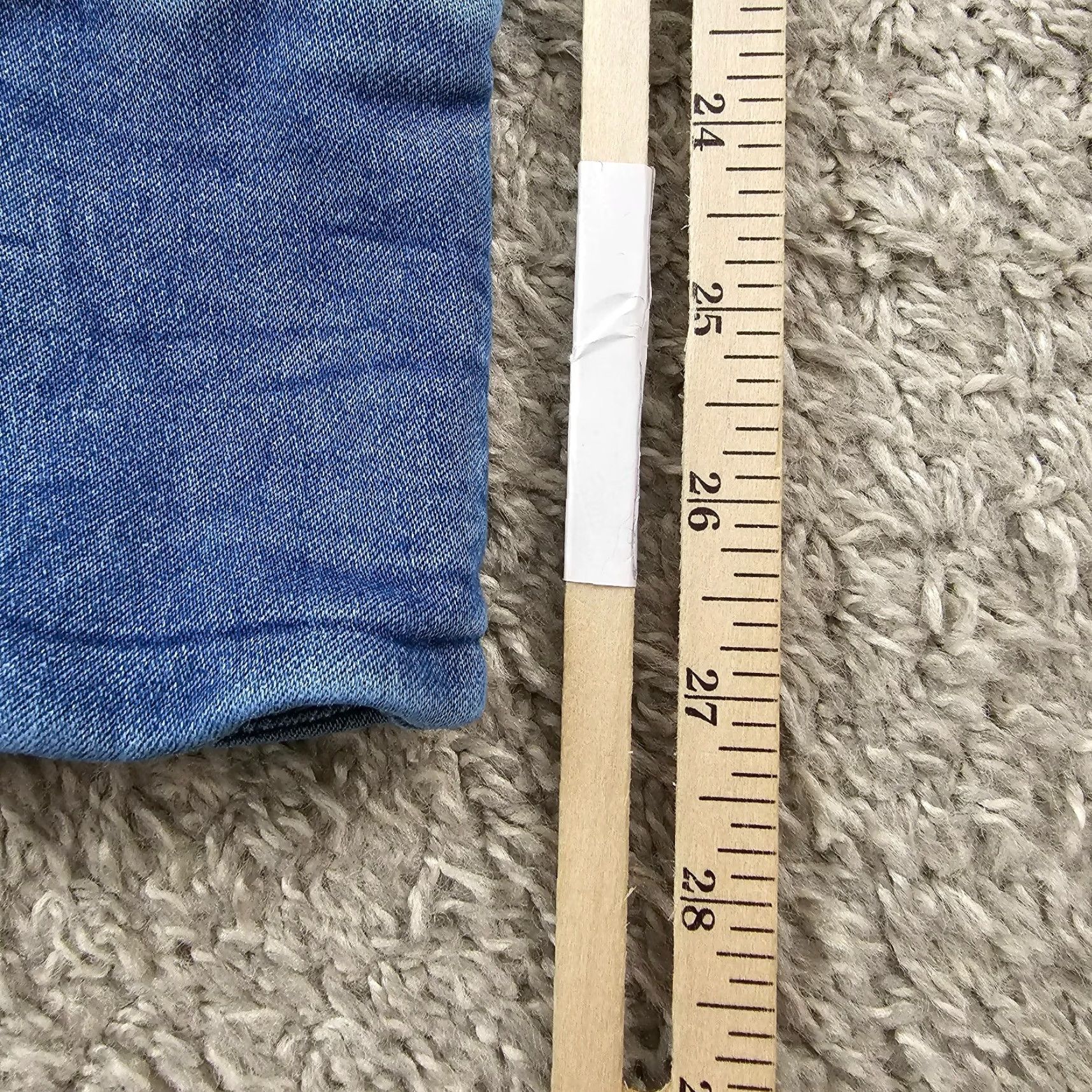 Vintage Mavi Jeans Womens 25 Low Rise Ankle Stretch Denim Pants Light Wash Blue 26x27 Size 42" / US 20 - 7 Thumbnail