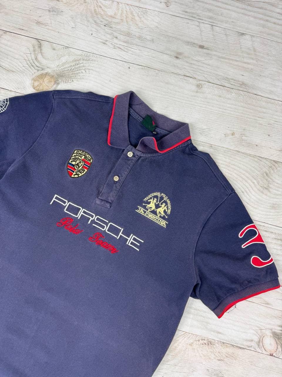 La Martina LA MARTINA PORSCHE POLO TEAM SHIRT CHIEF KEEF STYLE Faded Size US XXL / EU 58 / 5 - 3 Thumbnail