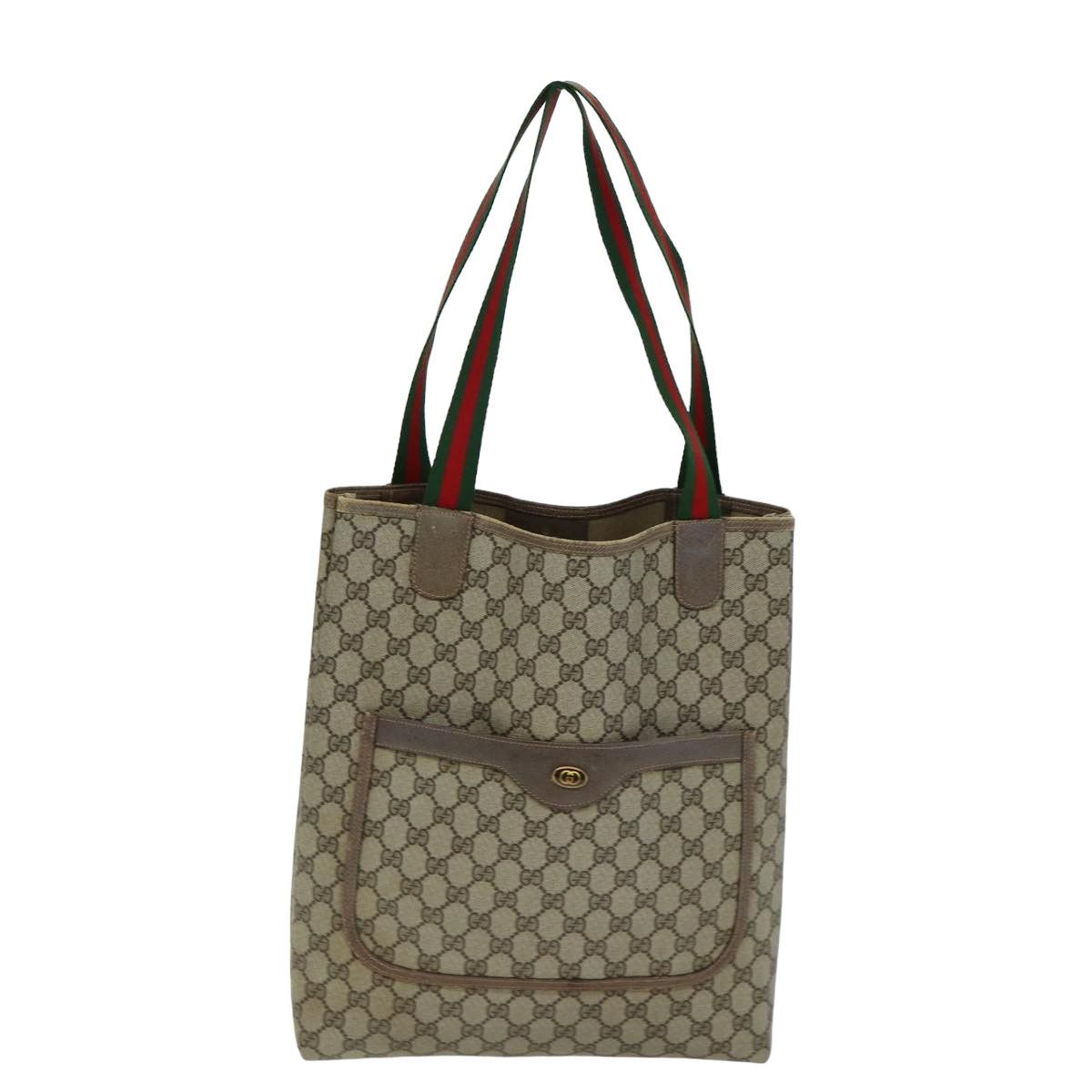 Gucci Gg Canvas Beige Canvas Tote Bag (Pre-Owned) Size ONE SIZE - 1 Thumbnail