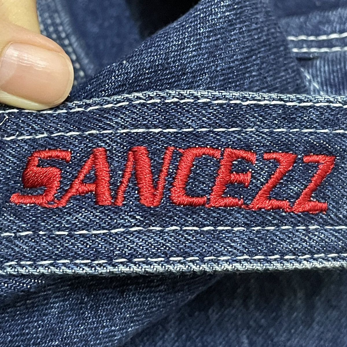 Rap Tees Very Rare Vintage Brand Sancezz Hip Hop Baggy Jeans 1990s Size US 38 / EU 54 - 14 Thumbnail