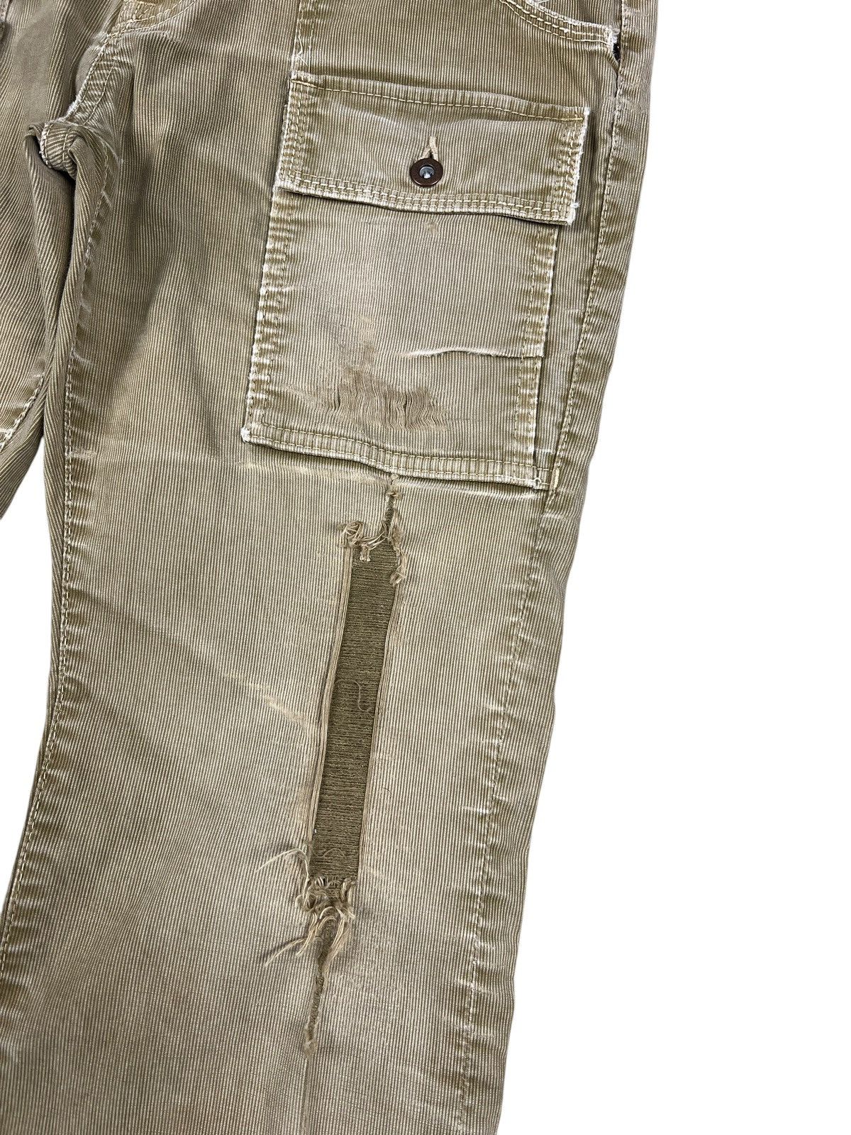 If Six Was Nine × Japanese Brand × Le Grande Bleu (L.G.B.) Kunna 🇯🇵 Sample Distressed Flare Corduroy Bush Pants Size US 32 / EU 48 - 6 Thumbnail
