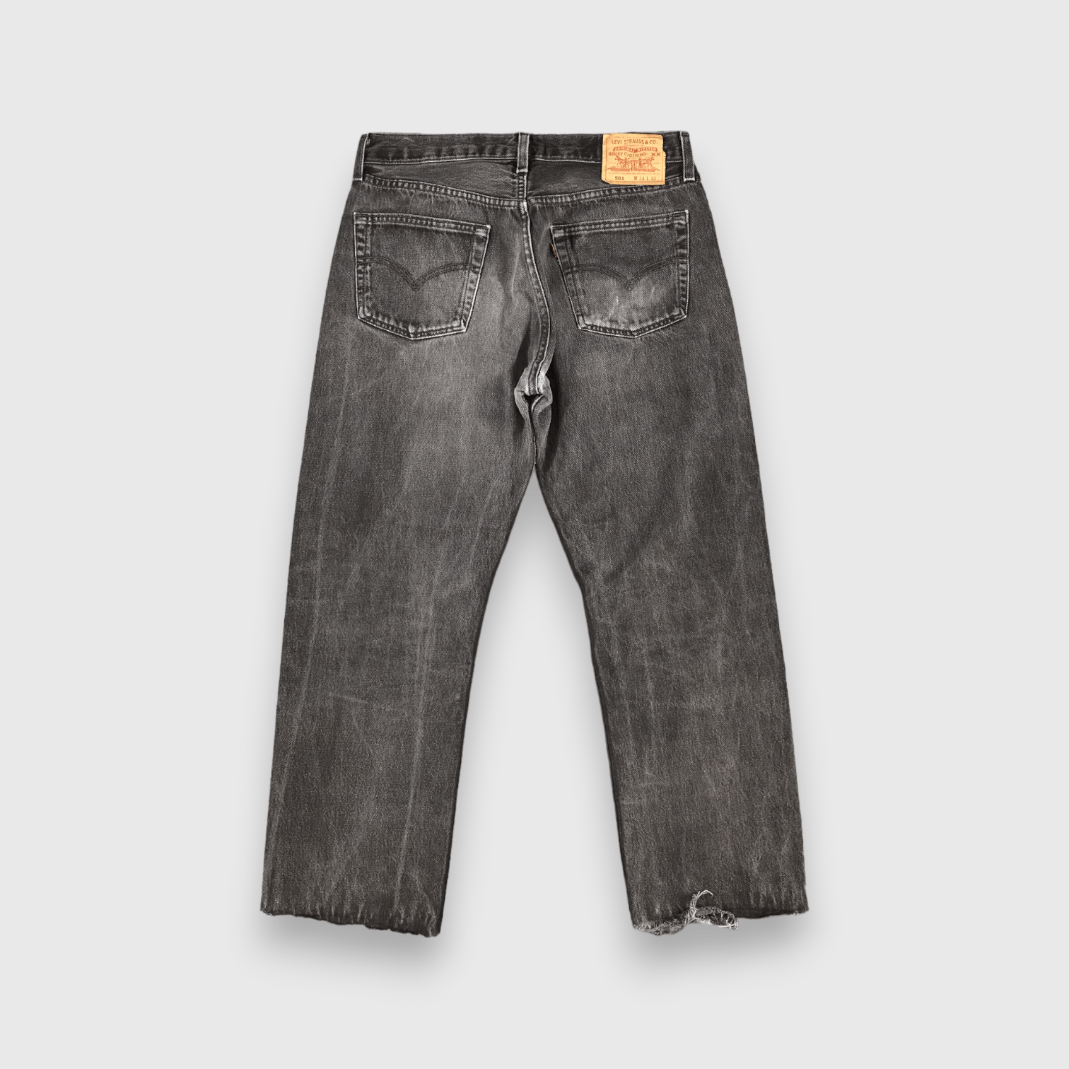 Levi's 90s Vintage Ripped Levis 501 Earth Tone Jeans-J1565 Size US 33 - 2 Thumbnail