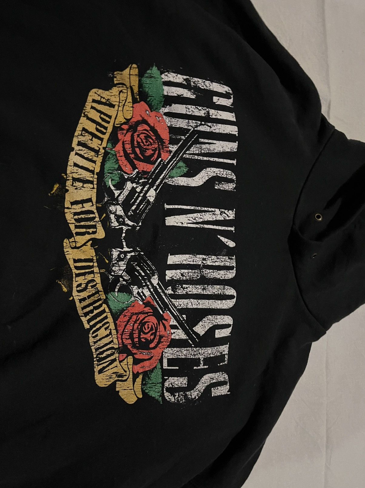 Guns N' Roses VTG Guns N’ Roses “Appetite for Destruction” Black Hoodie Size US XXL / EU 58 / 5 - 4 Thumbnail
