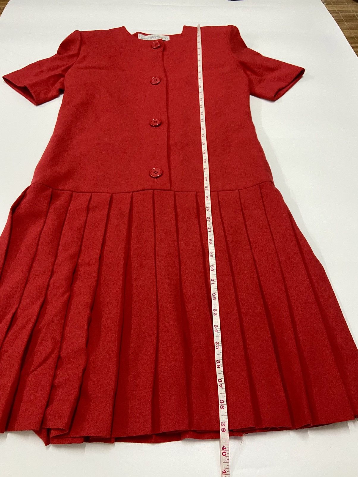 Givenchy GIVENCHY RED PLEATED SHIFT MIDI DRESS Size S / US 4 / IT 40 - 4 Thumbnail
