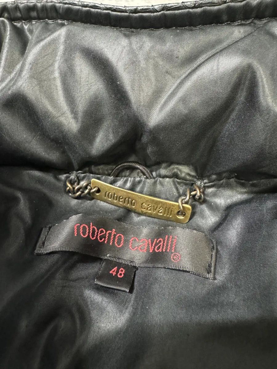 Roberto Cavalli AW2000 Roberto Cavalli Asymmetrical Ninja Python Dark Green Puffer Leather Jacket Size US S / EU 44-46 / 1 - 10 Thumbnail
