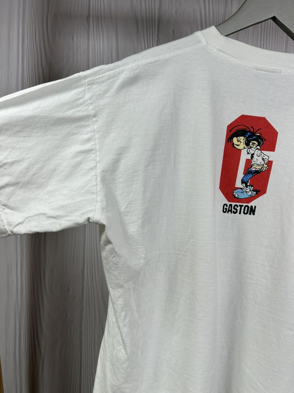 Vintage Vintage 90s Gaston Lagaffe Comic Serial T-Shirt Size US M / EU 48-50 / 2 - 9 Thumbnail