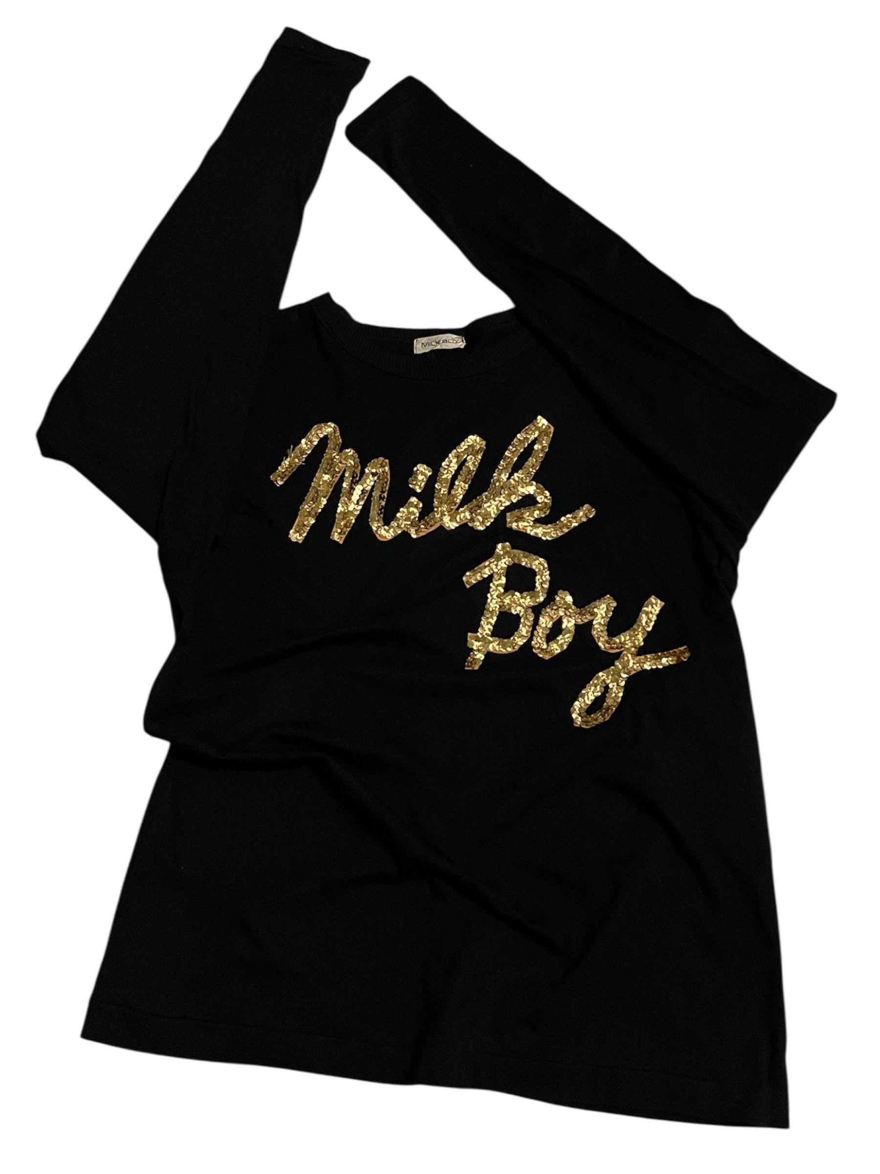 20471120 MILK BOY Japanese Brand Sequin Vintage T-Shirt Size US S / EU 44-46 / 1 - 8 Thumbnail