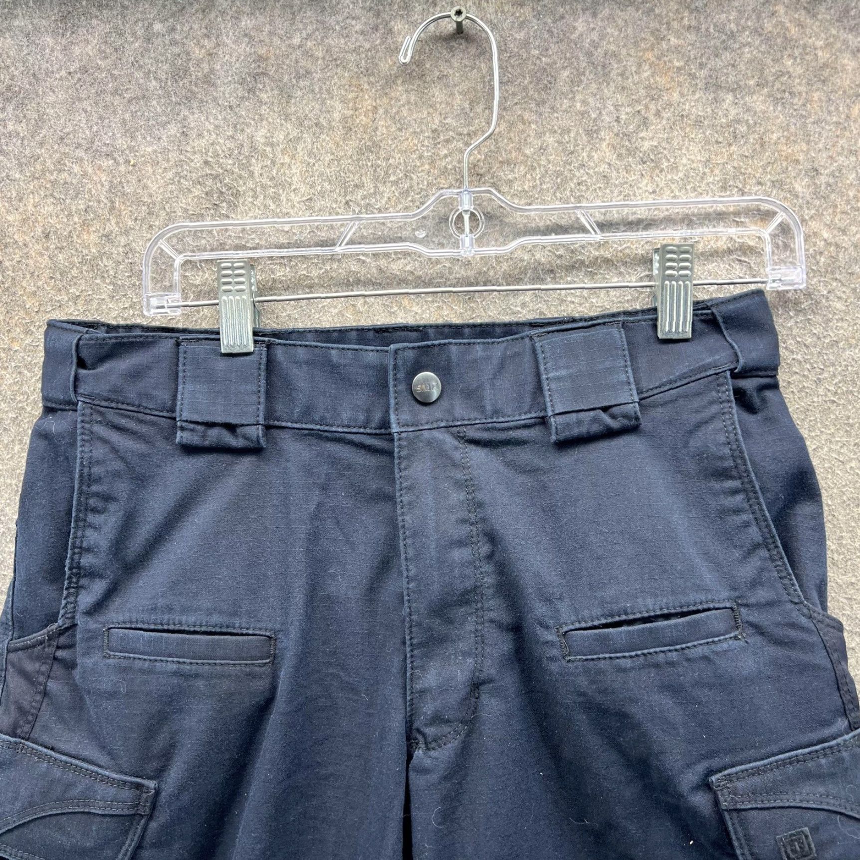 Vintage 5.11 Tactical Pants Mens 30x30 Blue Cargo Canvas Relaxed Fit Workwear Outdoor Pants Mens Blue Cargo Pocket Activated for Utility Size US 30 / EU 46 - 6 Thumbnail