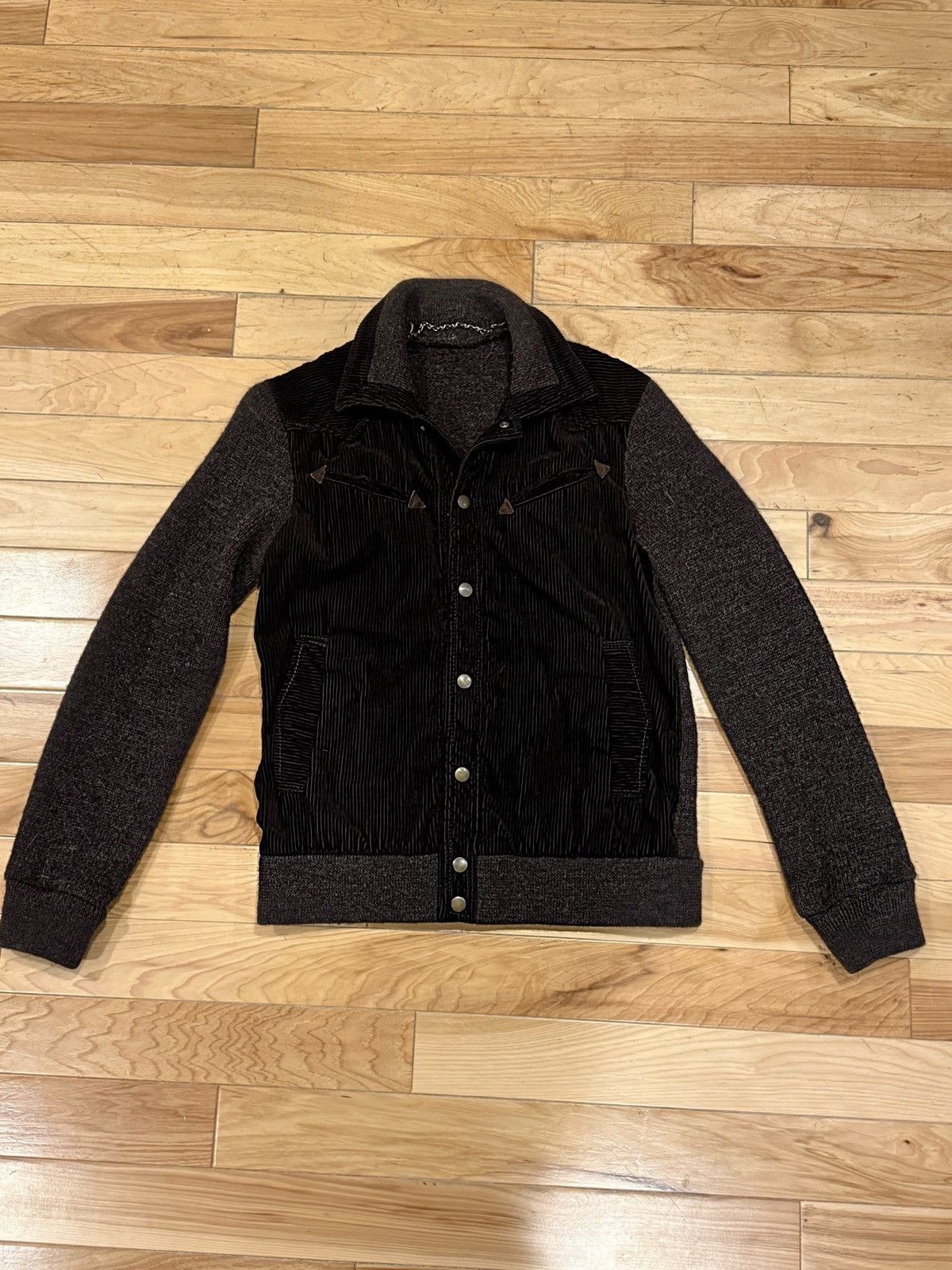 Number (N)ine × Takahiromiyashita The Soloist. AW02 NoWhere Man Corduroy/Wool Jacket Size US M / EU 48-50 / 2 - 1 Thumbnail