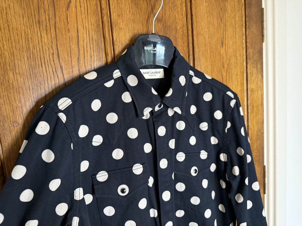 Saint Laurent Paris Saint Laurent black polka dot western denim shirt XL Grail Size US XL / EU 56 / 4 - 15 Thumbnail