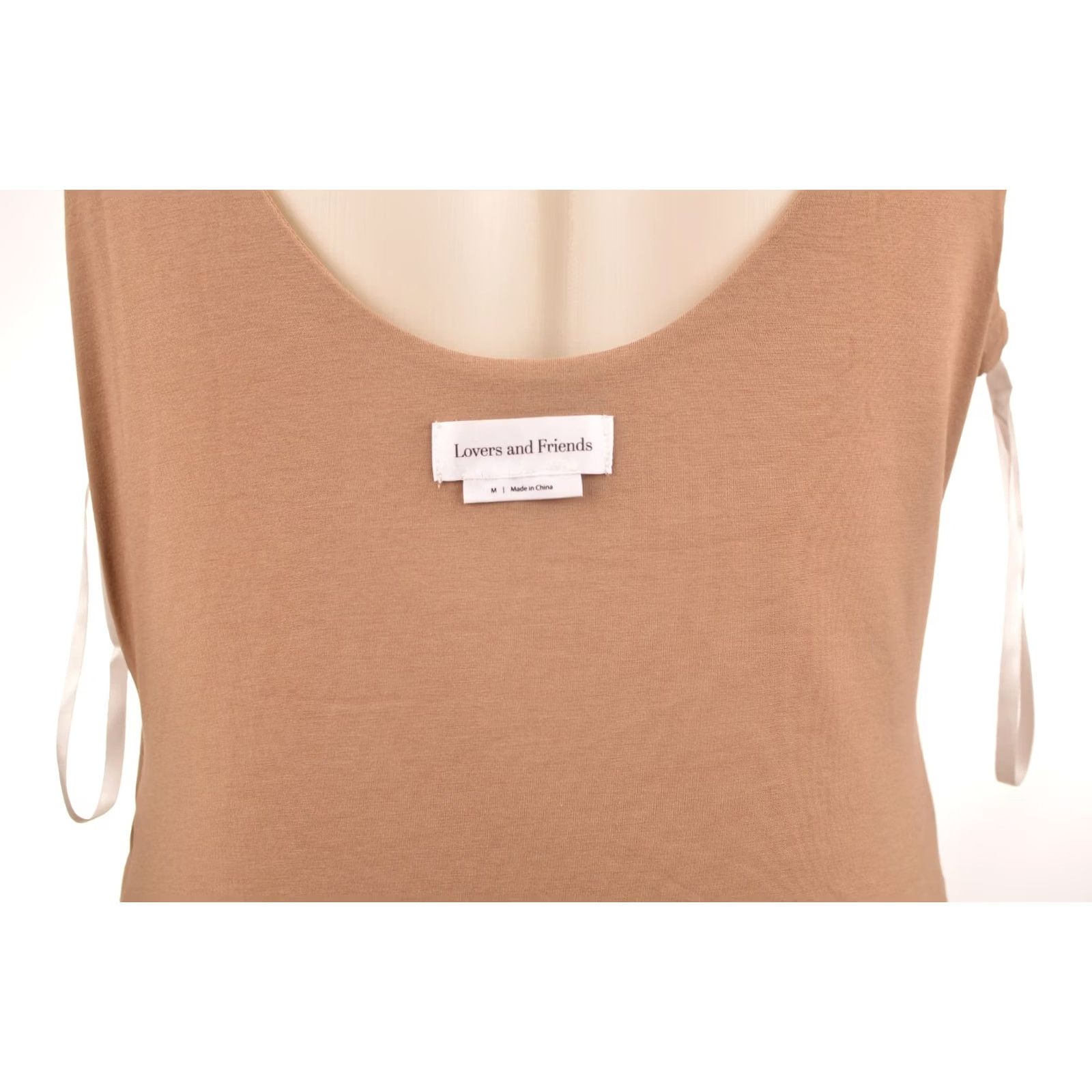 Vintage Lovers + Friends Kahlo Midi Sleeveless Dress Tan M Women Solid Sleeveless Midi Dress Brown Size M Womens Size M / US 6-8 / IT 42-44 - 7 Thumbnail