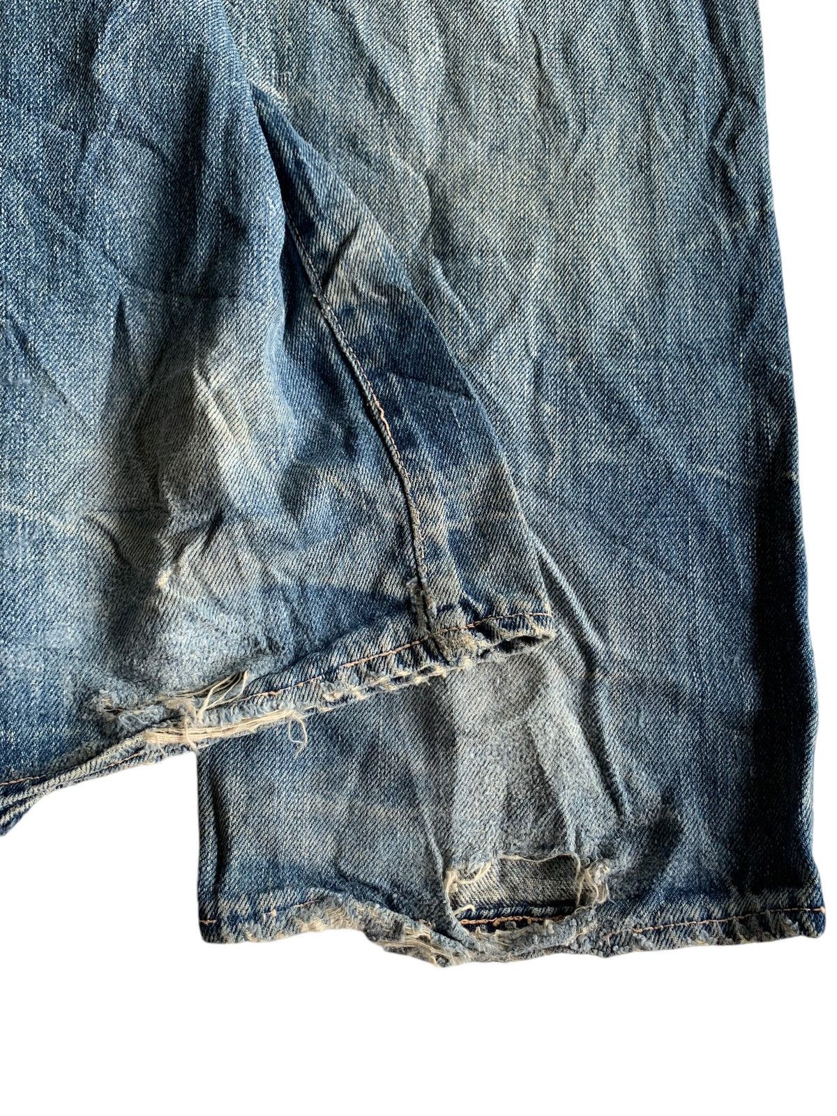 Japanese Brand × Vintage Omnigod Damage Rare Selvedge Distressed Denim☠️ Size US 32 / EU 48 - 18 Thumbnail