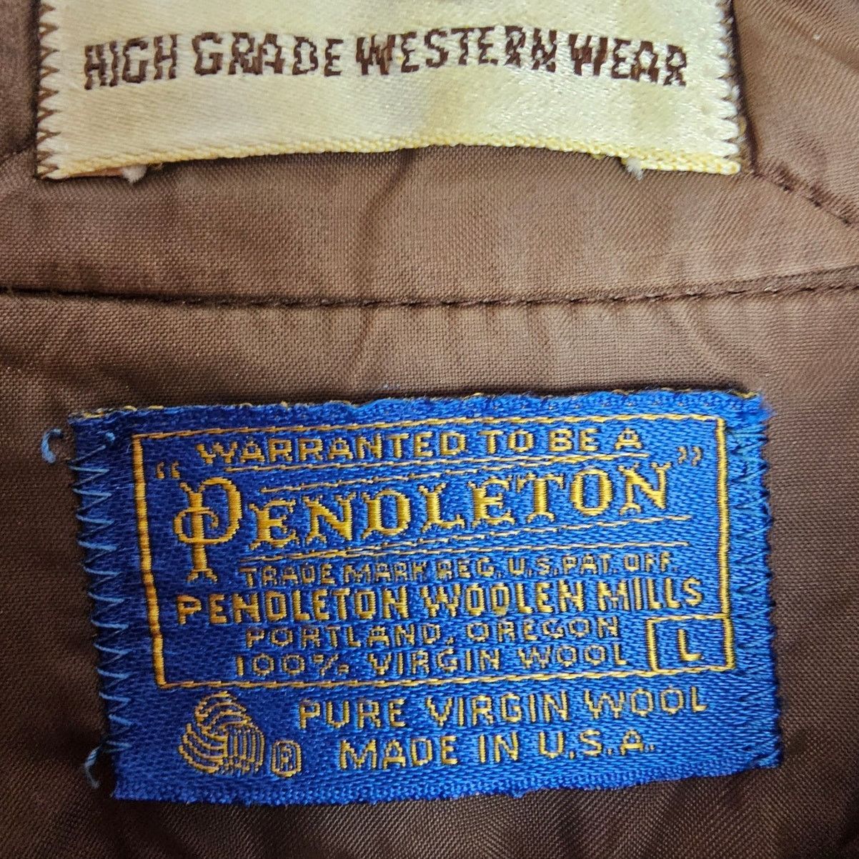Pendleton Vintage Pendleton Mens High Grade Western Wear Wool Flannel Size US L / EU 52-54 / 3 - 6 Thumbnail