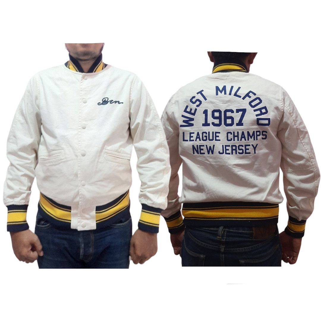 Cushman × RRL Ralph Lauren × Whitesville Houston.Co "west milford 1967" heavy varsity jacket Size US M / EU 48-50 / 2 - 5 Thumbnail
