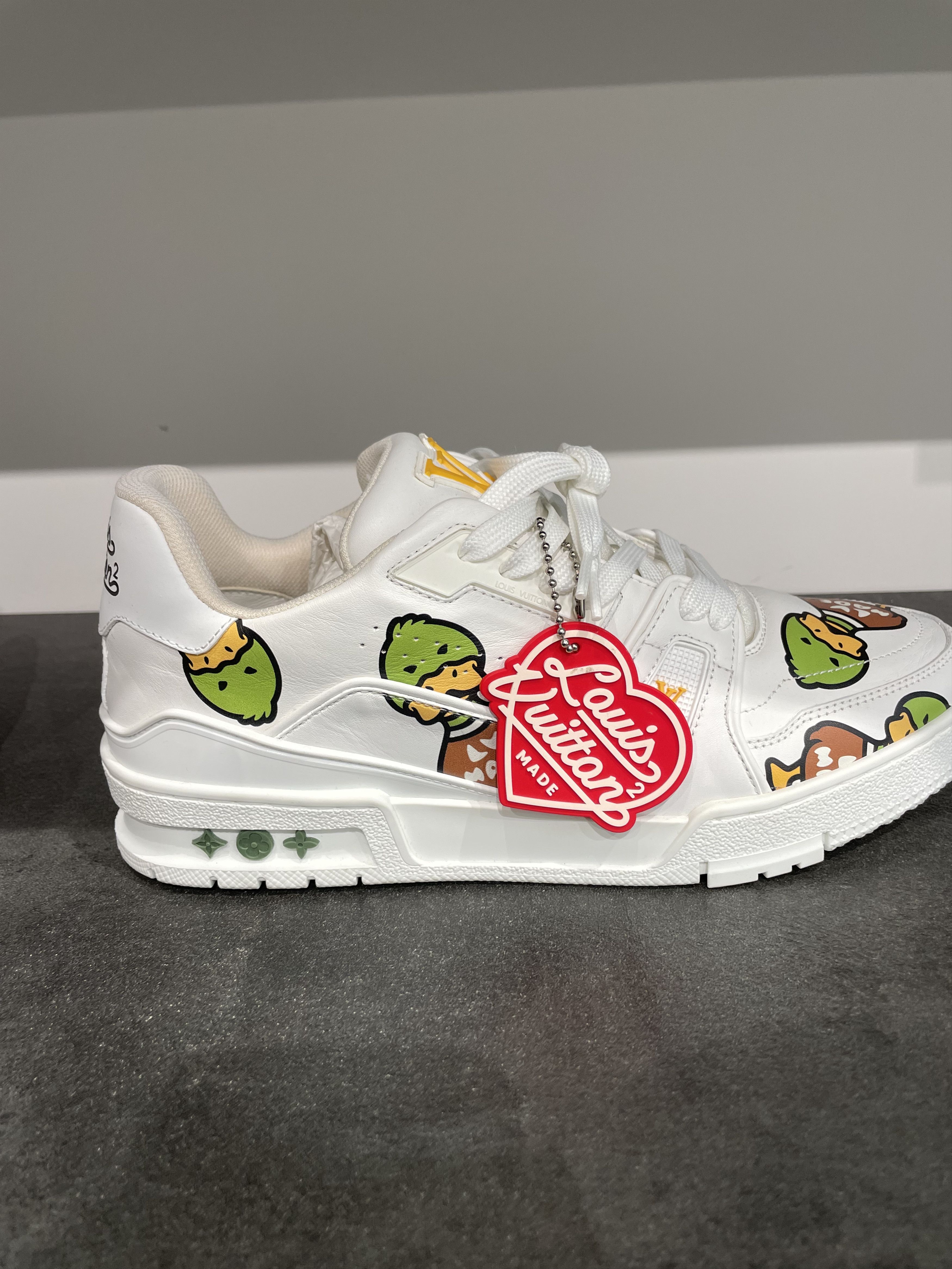 Louis Vuitton Louis Vuitton Duck Nigo White Trainer Sneaker Size US 7.5 / EU 40-41 - 9 Thumbnail