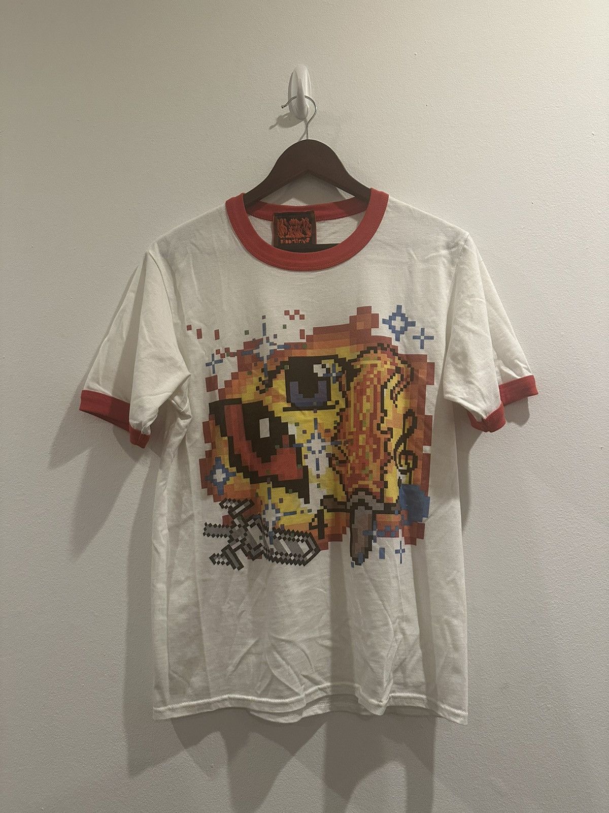 Japanese Brand JAPANESE PIXELATED RINGER TEE | Grailed