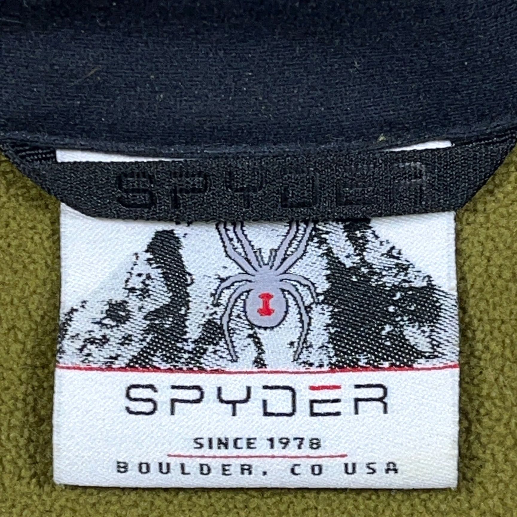 Spyder Spyder Sweater Men Medium Olive Green Pullover 1/4 Zip Thermal Knit Sweater Size US M / EU 48-50 / 2 - 3 Thumbnail