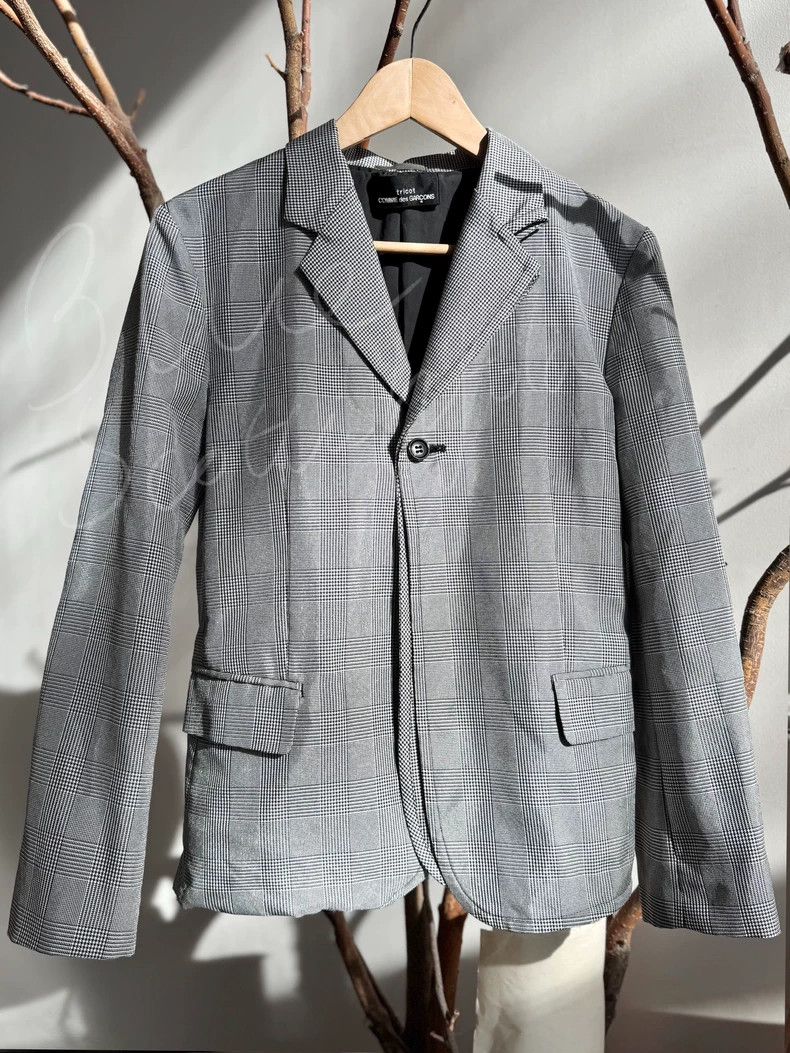 Comme des Garcons Comme Des Garcons SThousand Bird Grid Top Coat 2502-Nextarr Size S / US 4 / IT 40 - 1 Thumbnail