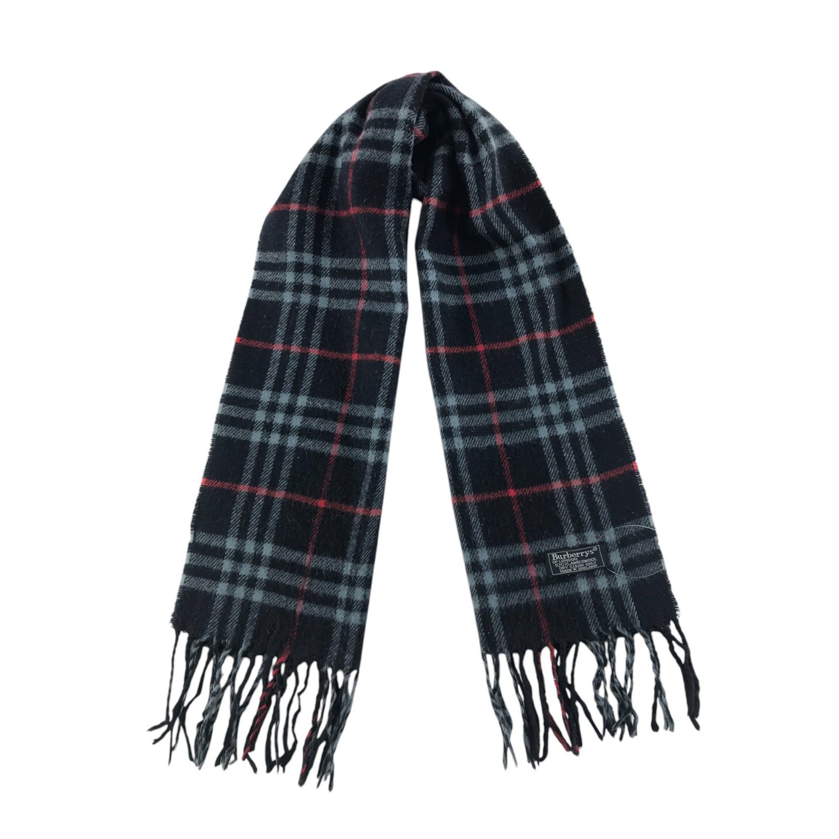 Burberry × Vintage Burberry Scarf / Muffler / Neckwear - WW2794 Size ONE SIZE - 1 Thumbnail