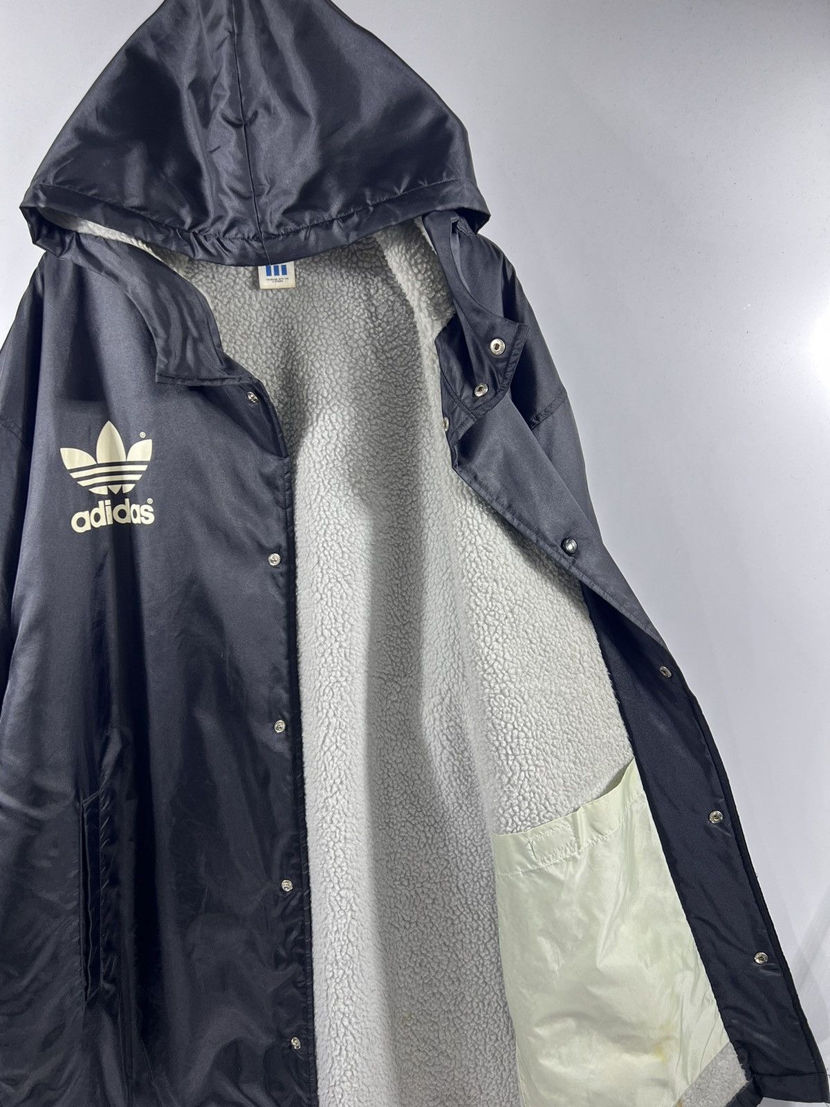 Adidas 🔥 Vtg 90's Adidas Trefoil sportwear long jacket big logo Size US L / EU 52-54 / 3 - 7 Thumbnail